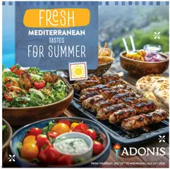 Preview of leaflet Adonis flyer - Fresh Mediterranean from shop Adonis is valid from Jul 23, 2026