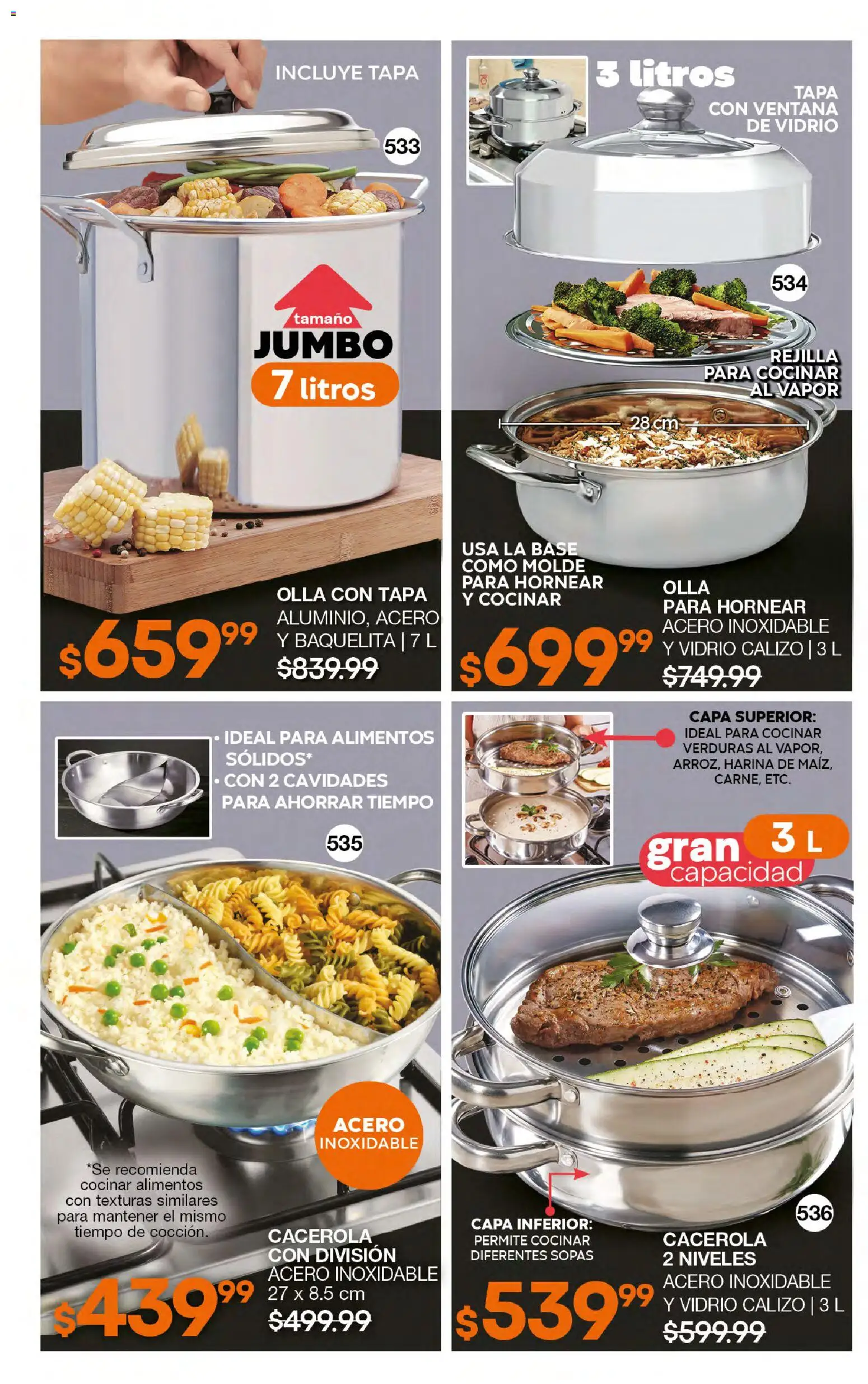 Vista previa las ofertas de la tienda Fuller - Campaña 23 2026 desde el 18/02/2026 - Verduras, Alimentos, Olla, Harina, Sopas, Cacerola, Rejilla, Molde