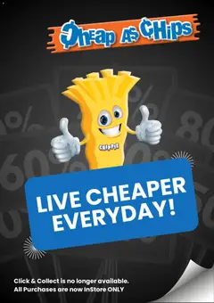 Preview of catalogue Cheap as Chips catalogue from shop Cheap as Chips valid 07/05/2026