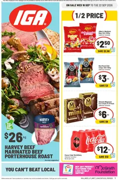 Preview of catalogue IGA catalogue Bentley from shop IGA valid 16/09/2026