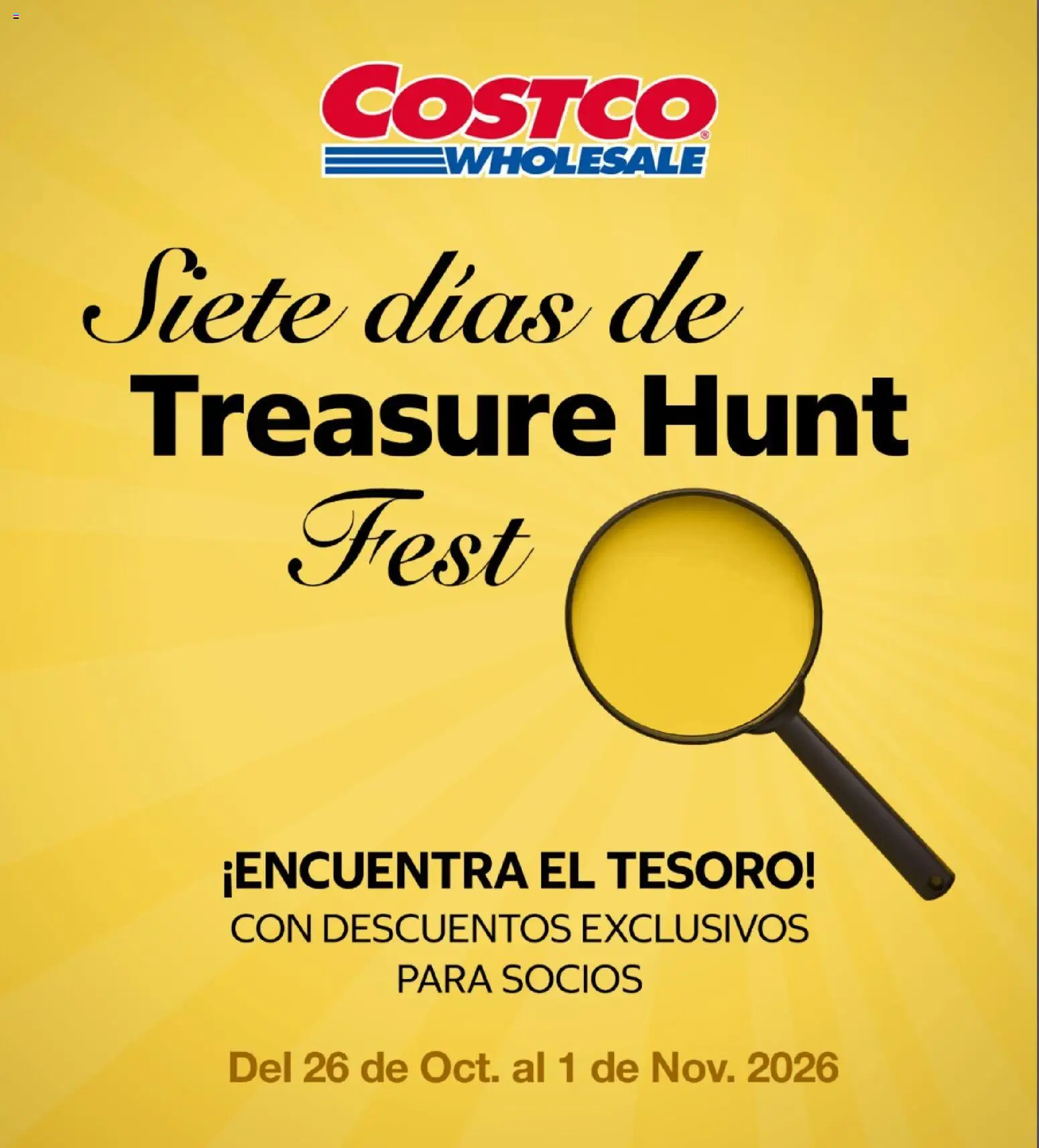 Vista previa las ofertas de la tienda Costco - Costco catálogo Teasure Hunt desde el 26/10/2026 