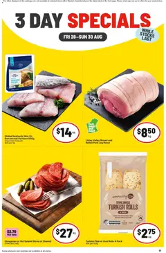Preview of catalogue IGA 3 Day Specials WA from shop IGA valid 28/08/2026