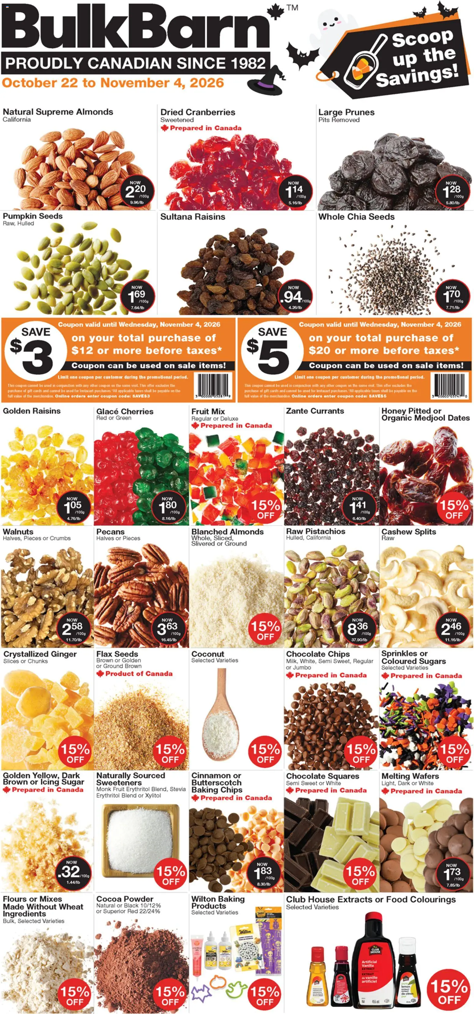 Preview of leaflet Bulk Barn weekly flyer from shop Bulk Barn is valid from Oct 22, 2026