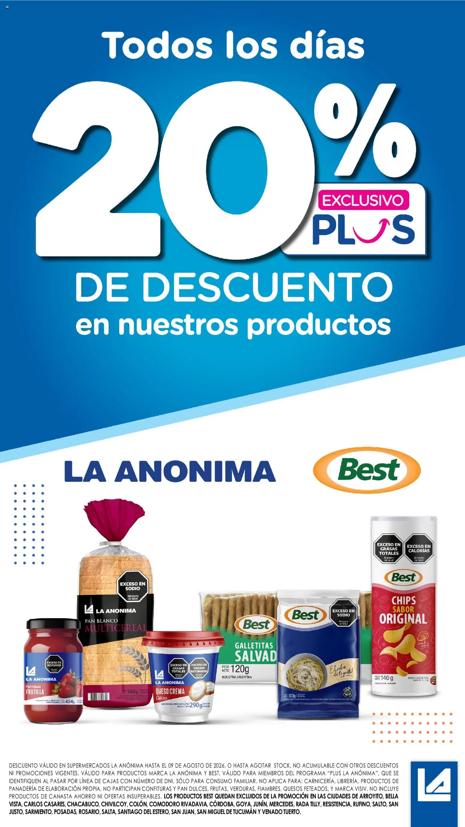 Vista previa del folleto de la tienda La Anonima válido desde el 30/07/2026 