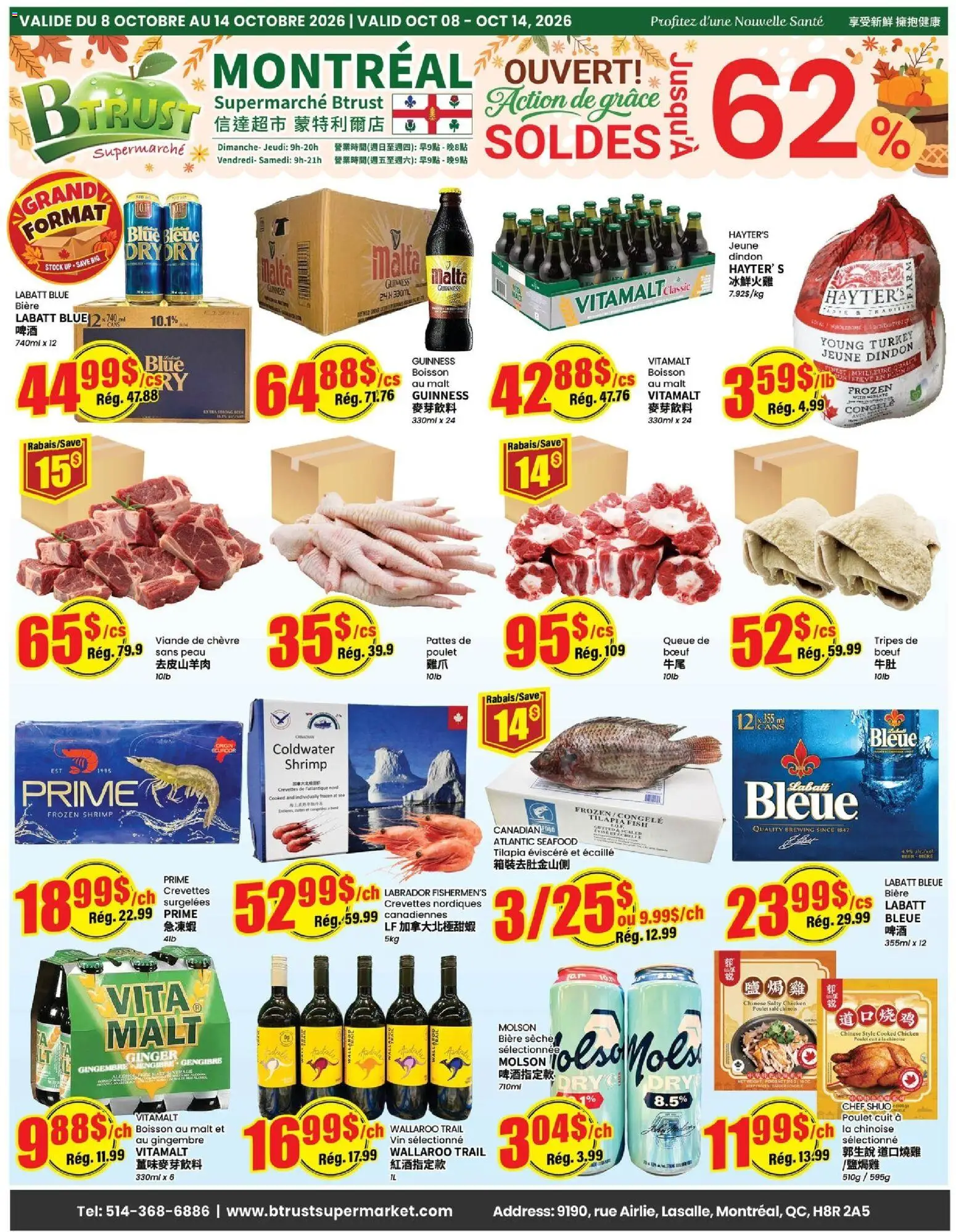 Preview of leaflet Btrust Supermarket weekly flyer / circulaire from shop Btrust Supermarket is valid from Oct 08, 2026