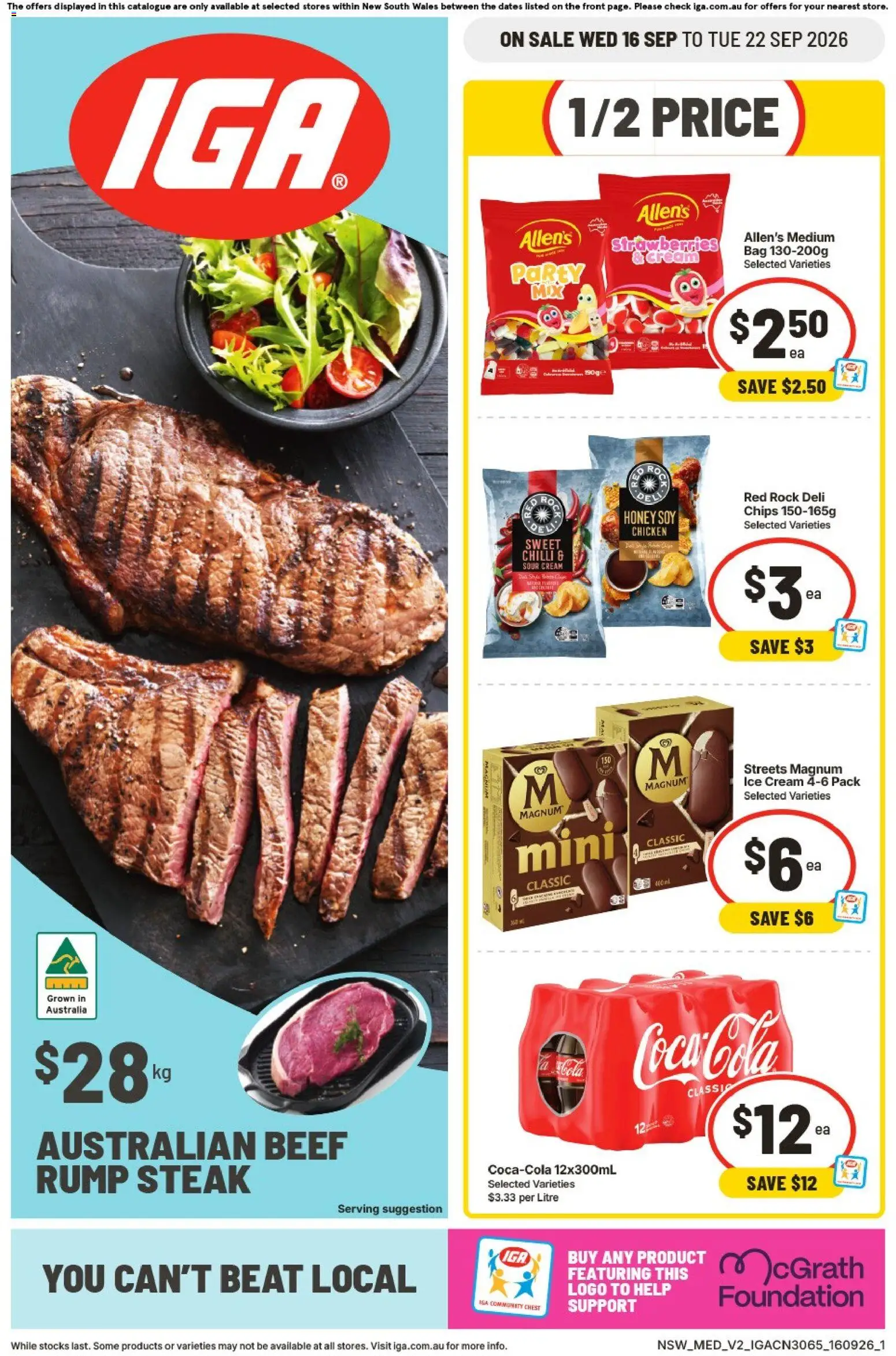 Preview of catalogue IGA catalogue Ainslie from shop IGA valid 16/09/2026