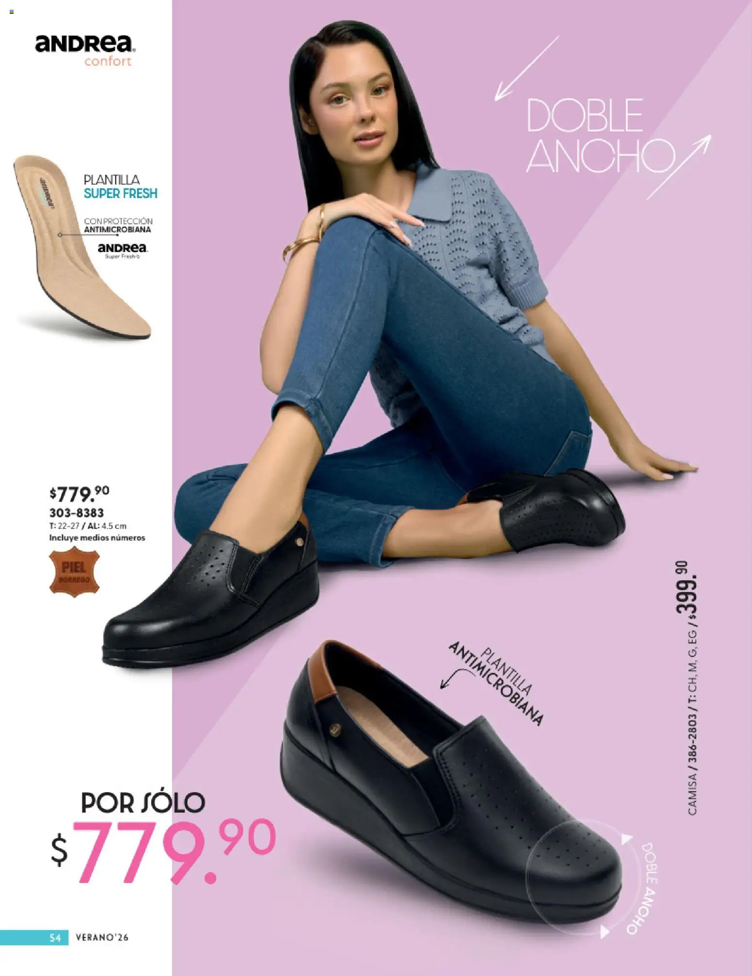Vista previa las ofertas de la tienda Andrea - Andrea catálogo Calzado Confort desde el 24/05/2026 - Camisa