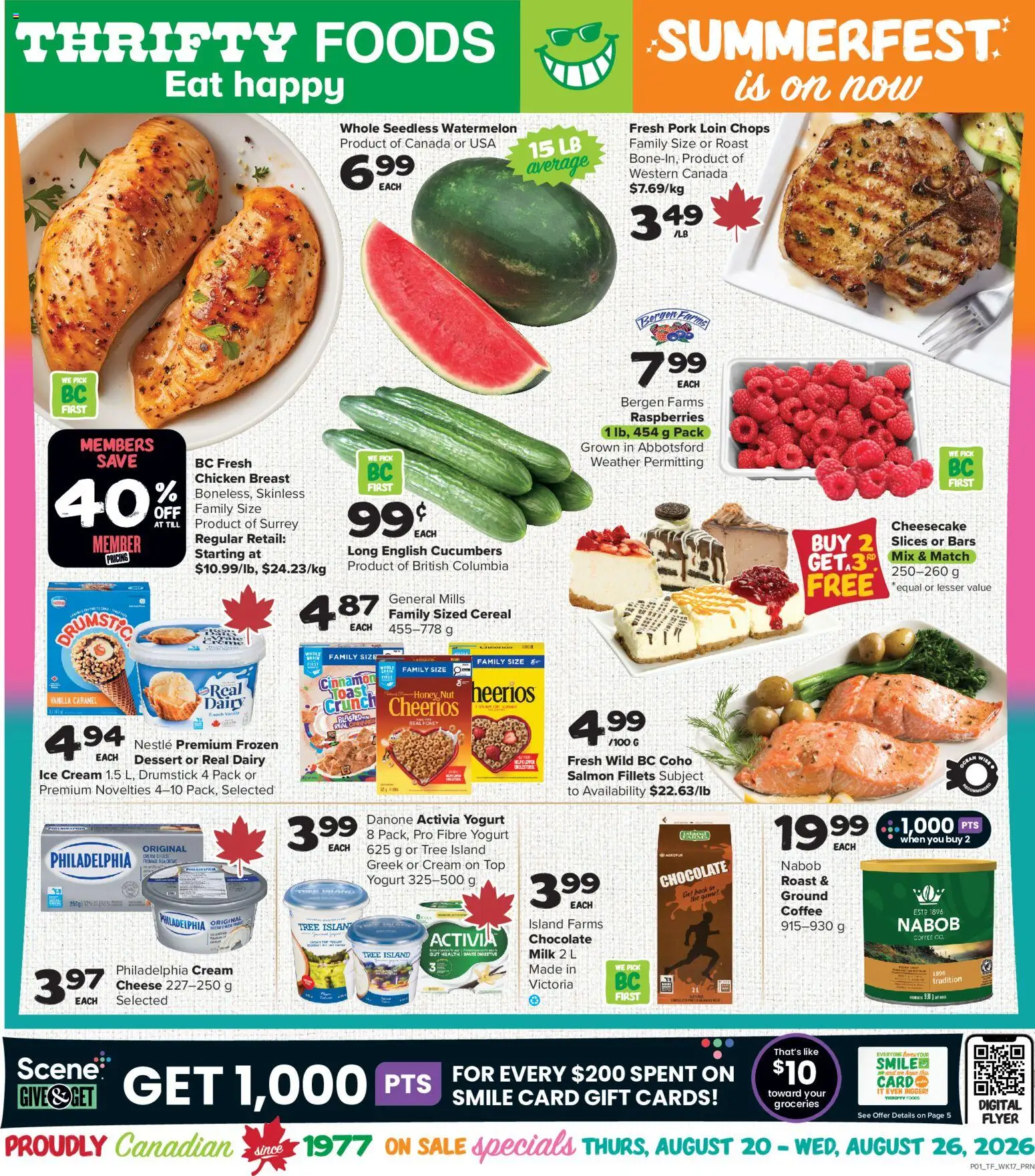 Preview of leaflet Thrifty Foods weekly flyer / circulaire from shop Thrifty Foods is valid from Aug 20, 2026