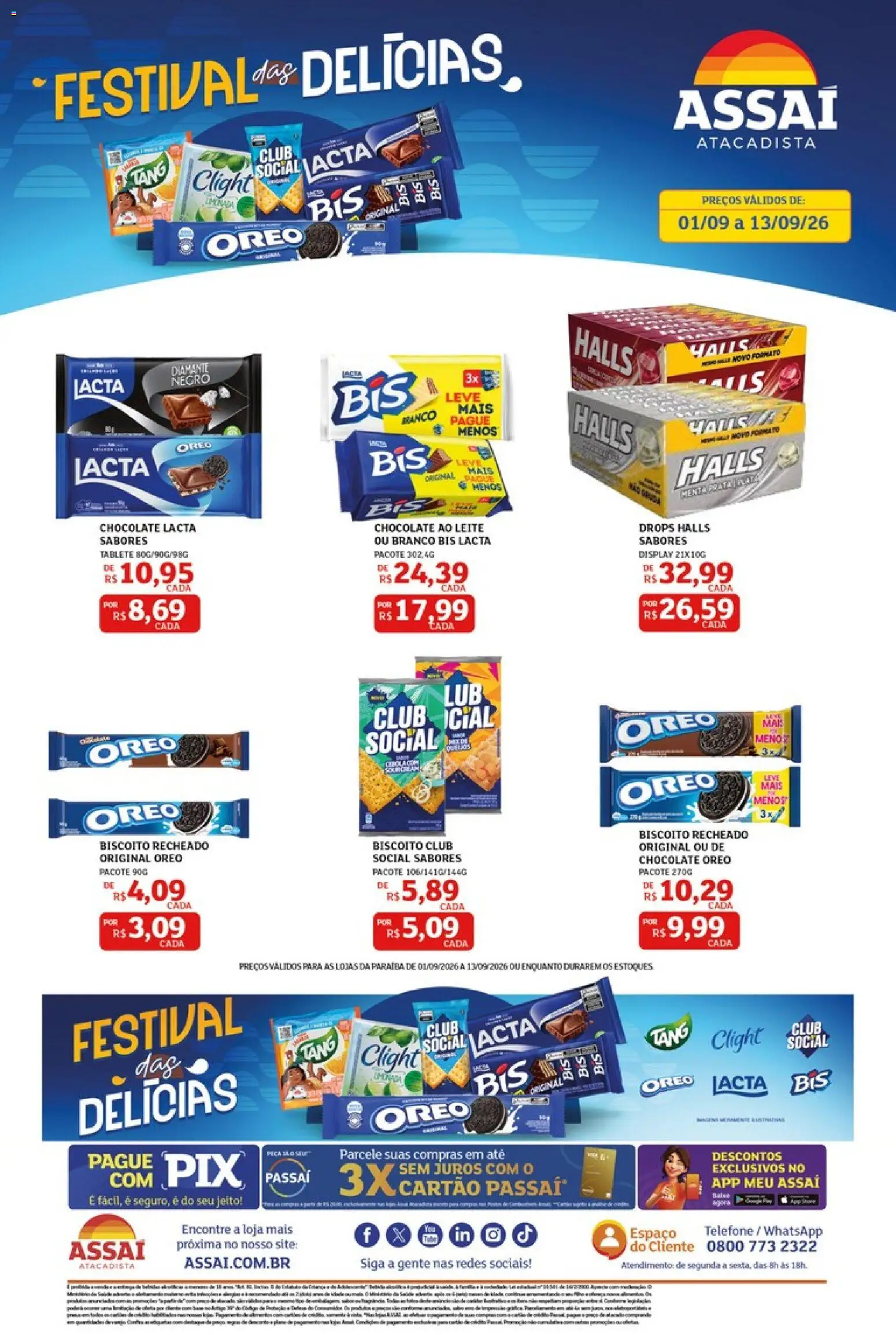 Pré-Visualização do folheto "Assaí Atacadista ofertas - PB" da loja Assaí Atacadista válido a partir de 01/09/2026