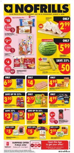 Preview of leaflet No Frills weekly flyer - AB from shop No Frills is valid from Jul 30, 2026