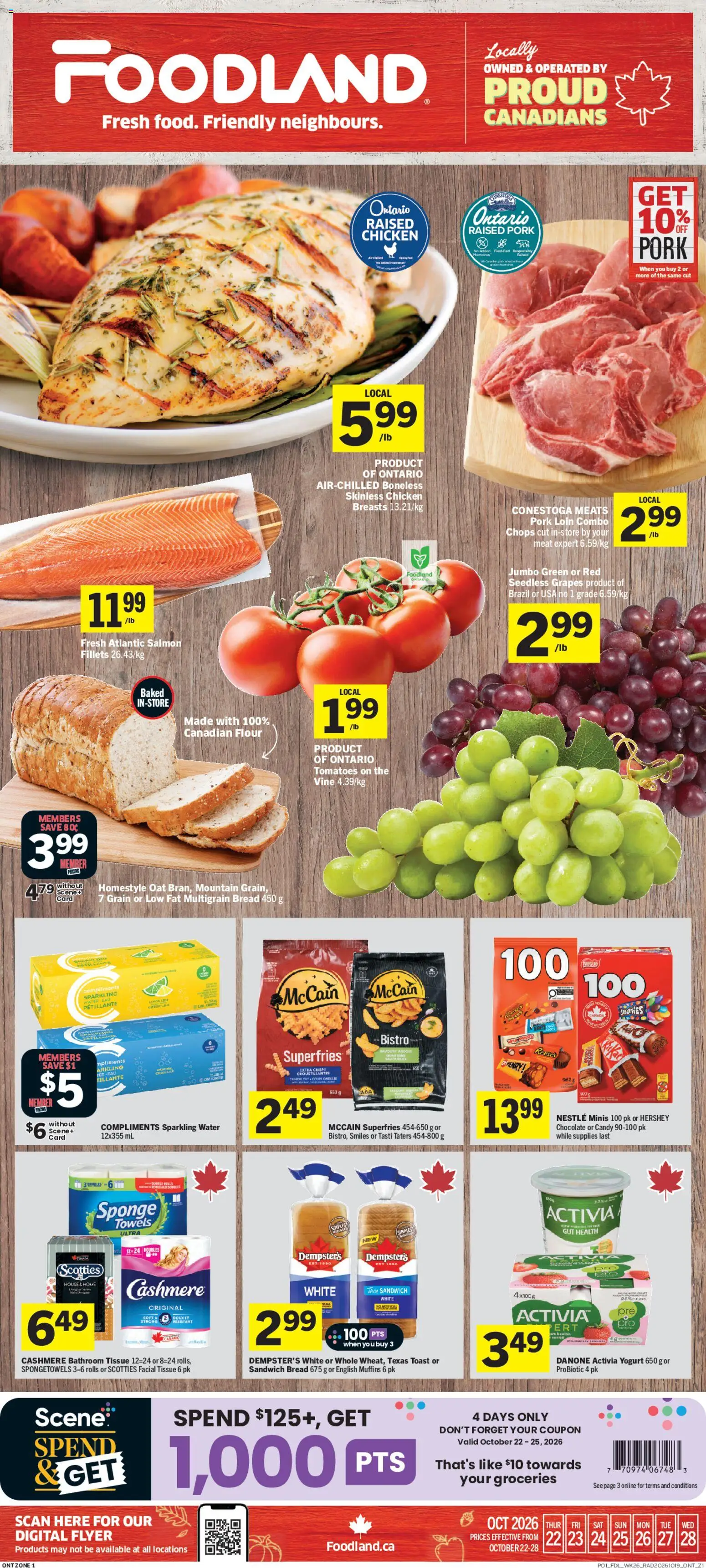 Preview of leaflet Foodland weekly flyer / circulaire from shop Foodland is valid from Oct 22, 2026
