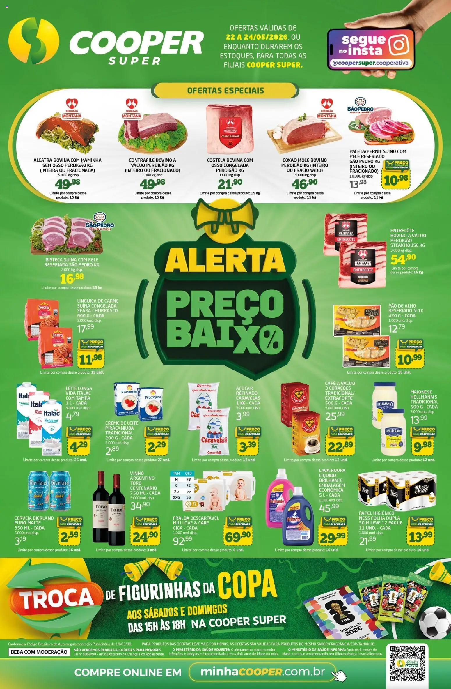 Pré-Visualização do folheto "Cooper ofertas FdS Alerta de Preços SUPER" da loja Cooper válido a partir de 22/05/2026