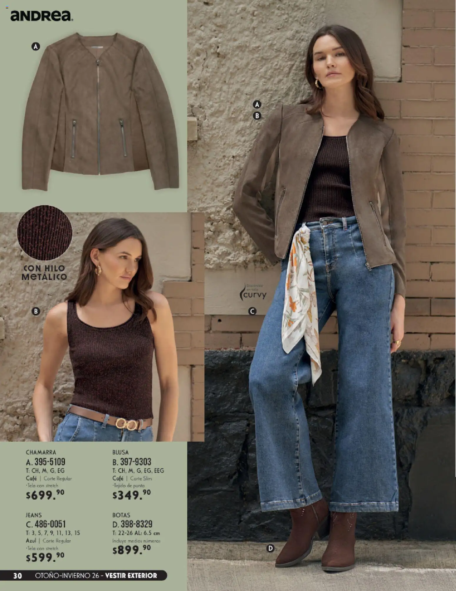 Vista previa las ofertas de la tienda Andrea - Andrea catálogo Vestir desde el 23/08/2026 