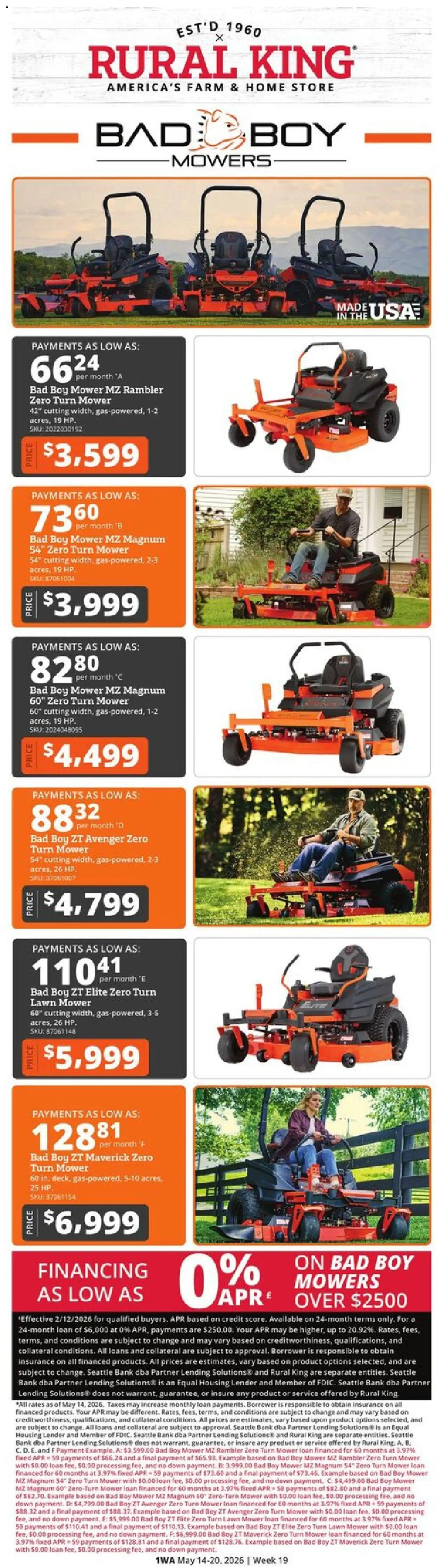 Ad Preview of Rural King Rural King Weekly Ad from 05/14/2026