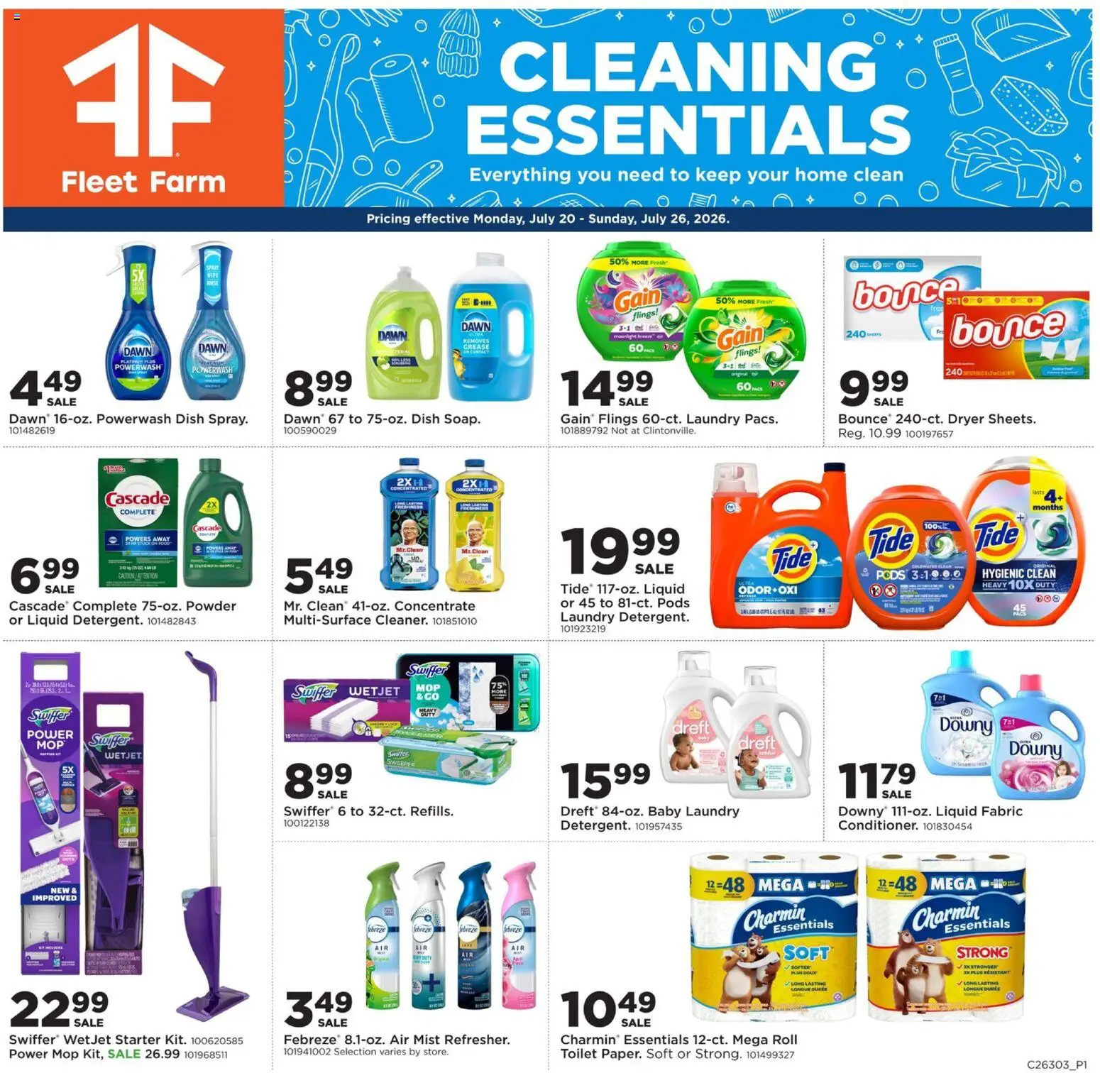 Ad Preview of Mills Fleet Farm Mills Fleet Farm Home & Cleaning from 07/20/2026