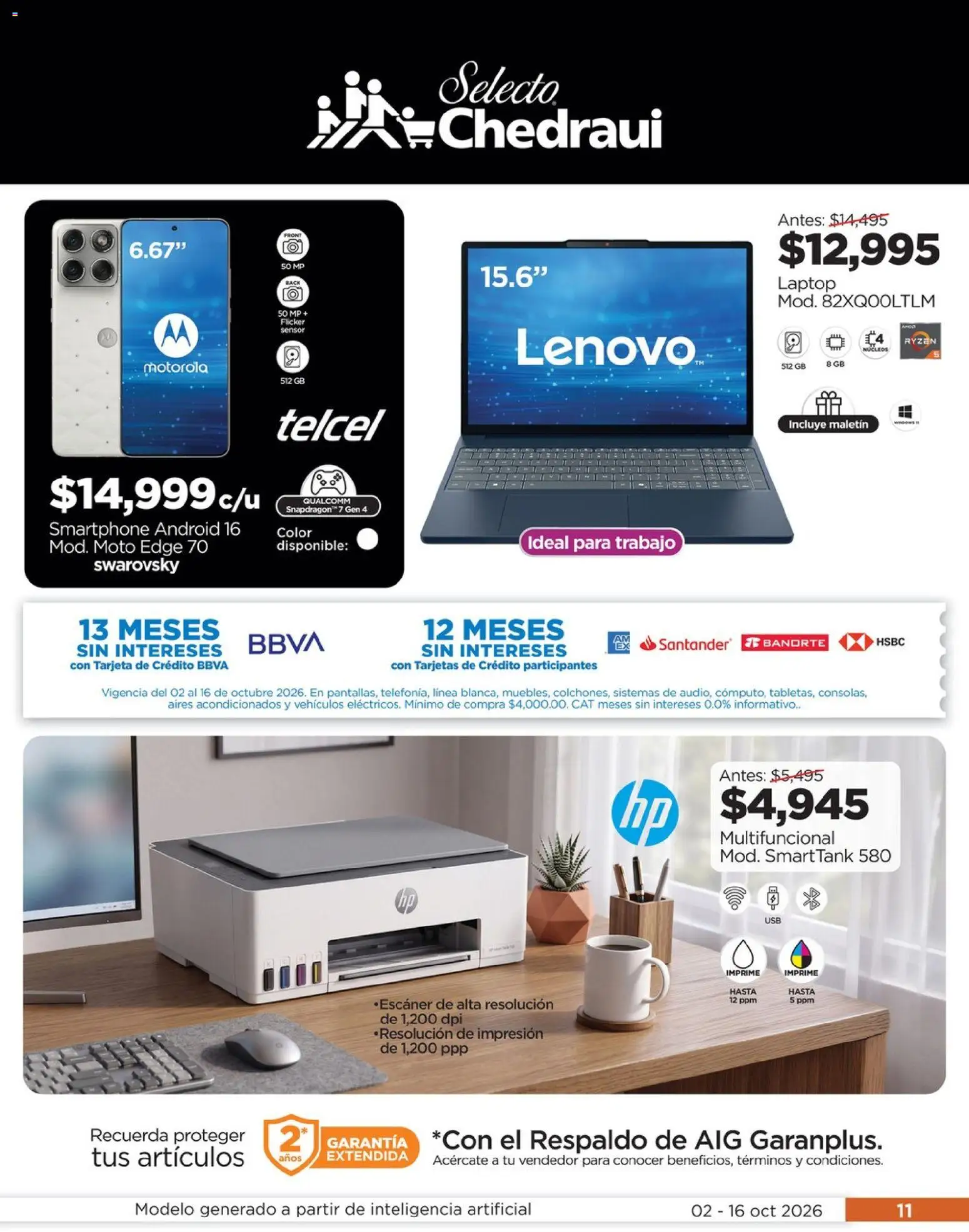 Vista previa las ofertas de la tienda Chedraui - Chedraui folleto Llevarte más cuesta menos desde el 02/10/2026 