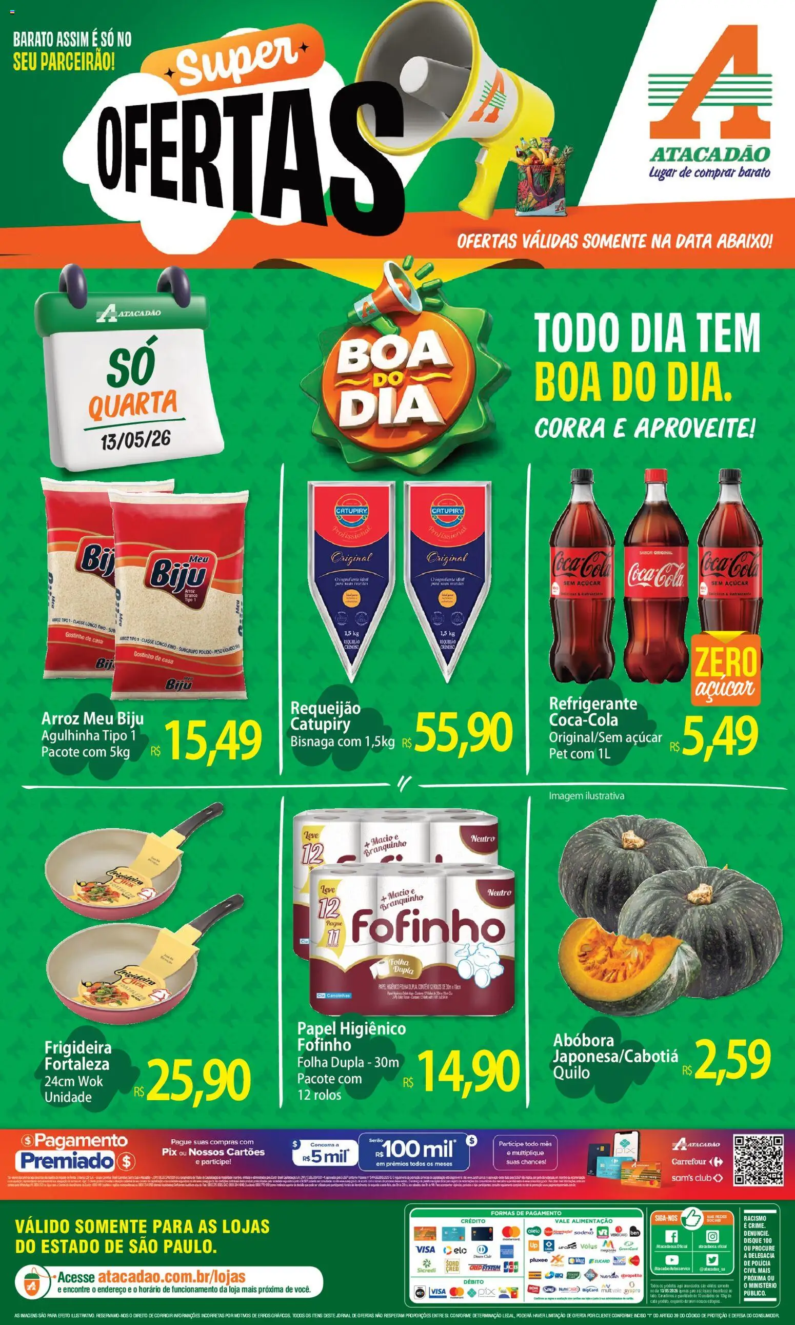 Pré-Visualização do folheto "Atacadão ofertas - SP" da loja Atacadão válido a partir de 13/05/2026