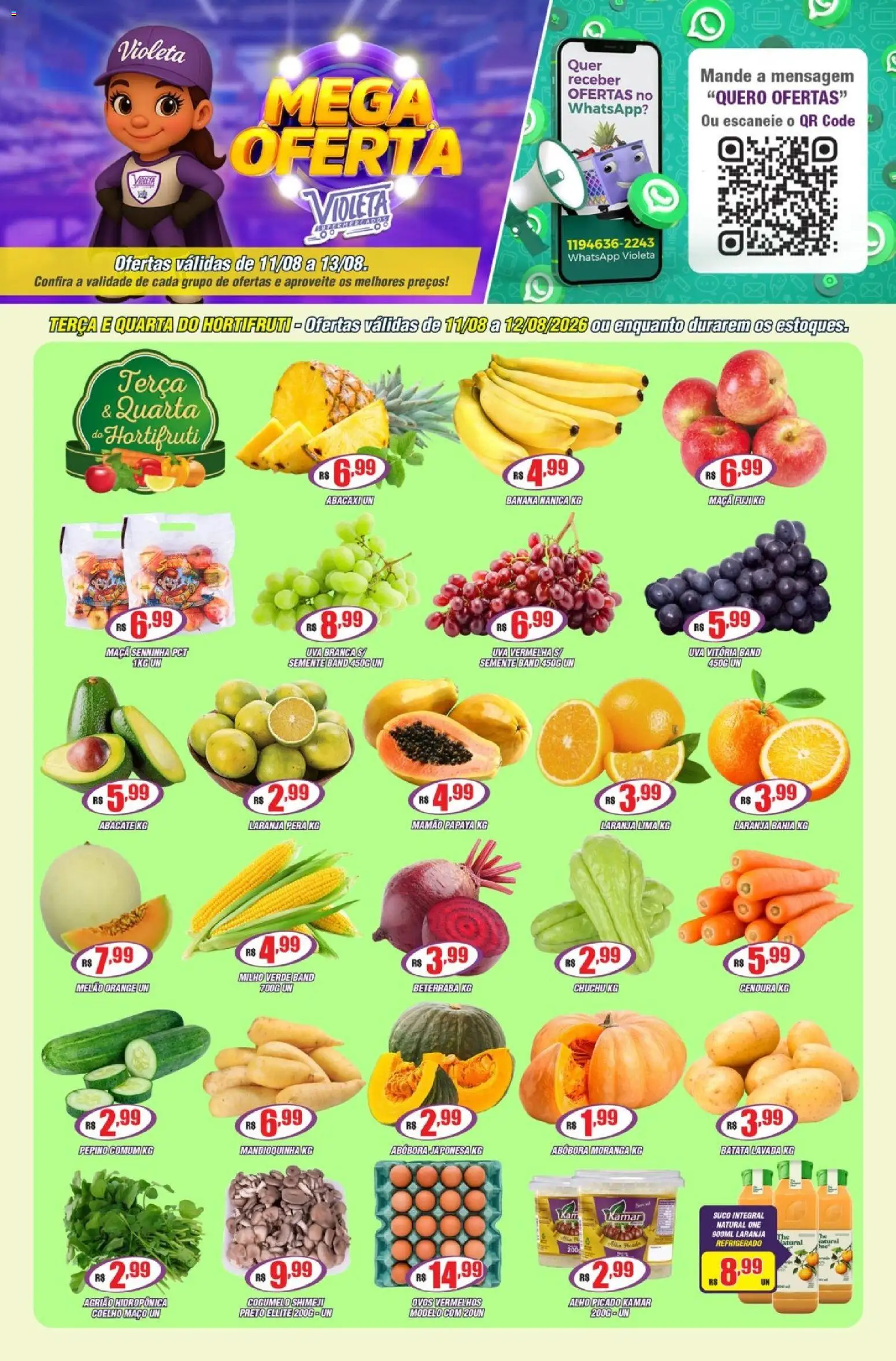Pré-Visualização do folheto "Violeta Supermercados - Ofertas da semana" da loja Violeta Supermercados válido a partir de 11/08/2026