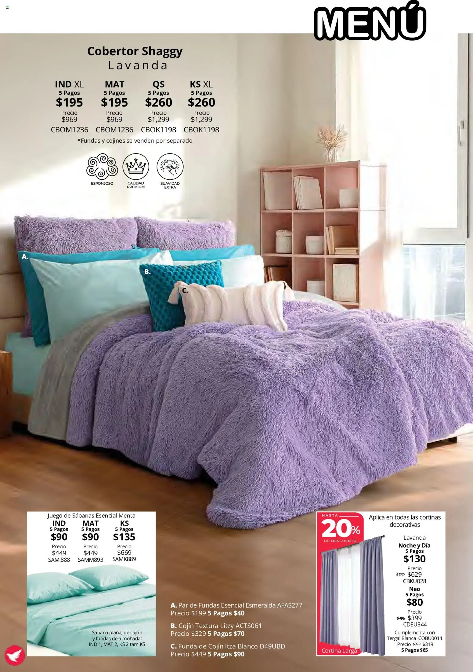 Vista previa las ofertas de la tienda Colchas Concord - Colchas Concord catálogo Colección Cobertor Calor de Hogar desde el 15/10/2026 