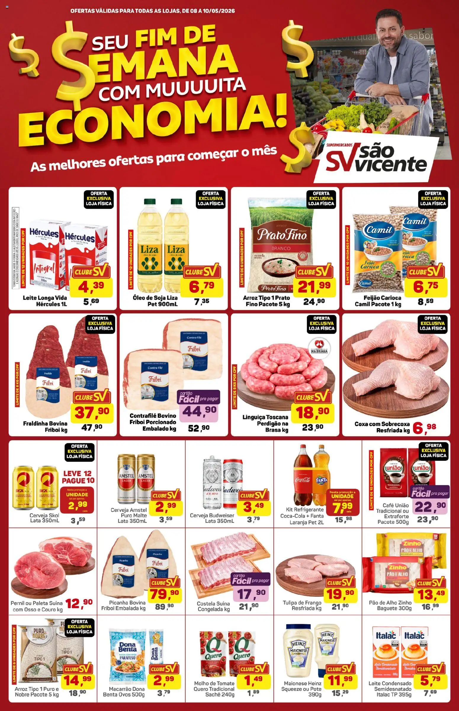 Pré-Visualização do folheto "Supermercados São Vicente - Ofertas da semana" da loja Supermercados São Vicente válido a partir de 08/05/2026