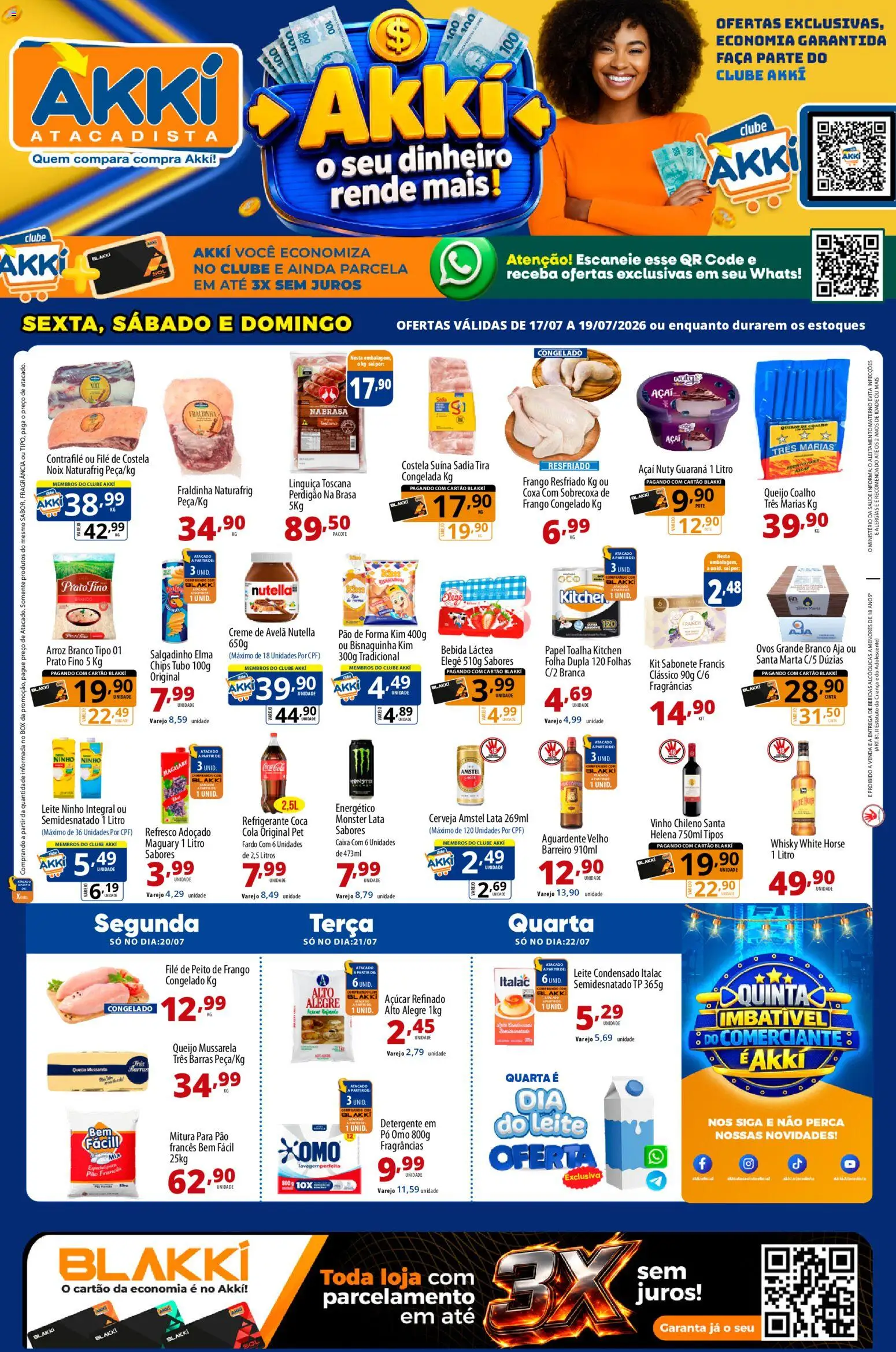 Pré-Visualização do folheto "Akki Atacadista - Ofertas da semana" da loja Akki Atacadista válido a partir de 17/07/2026