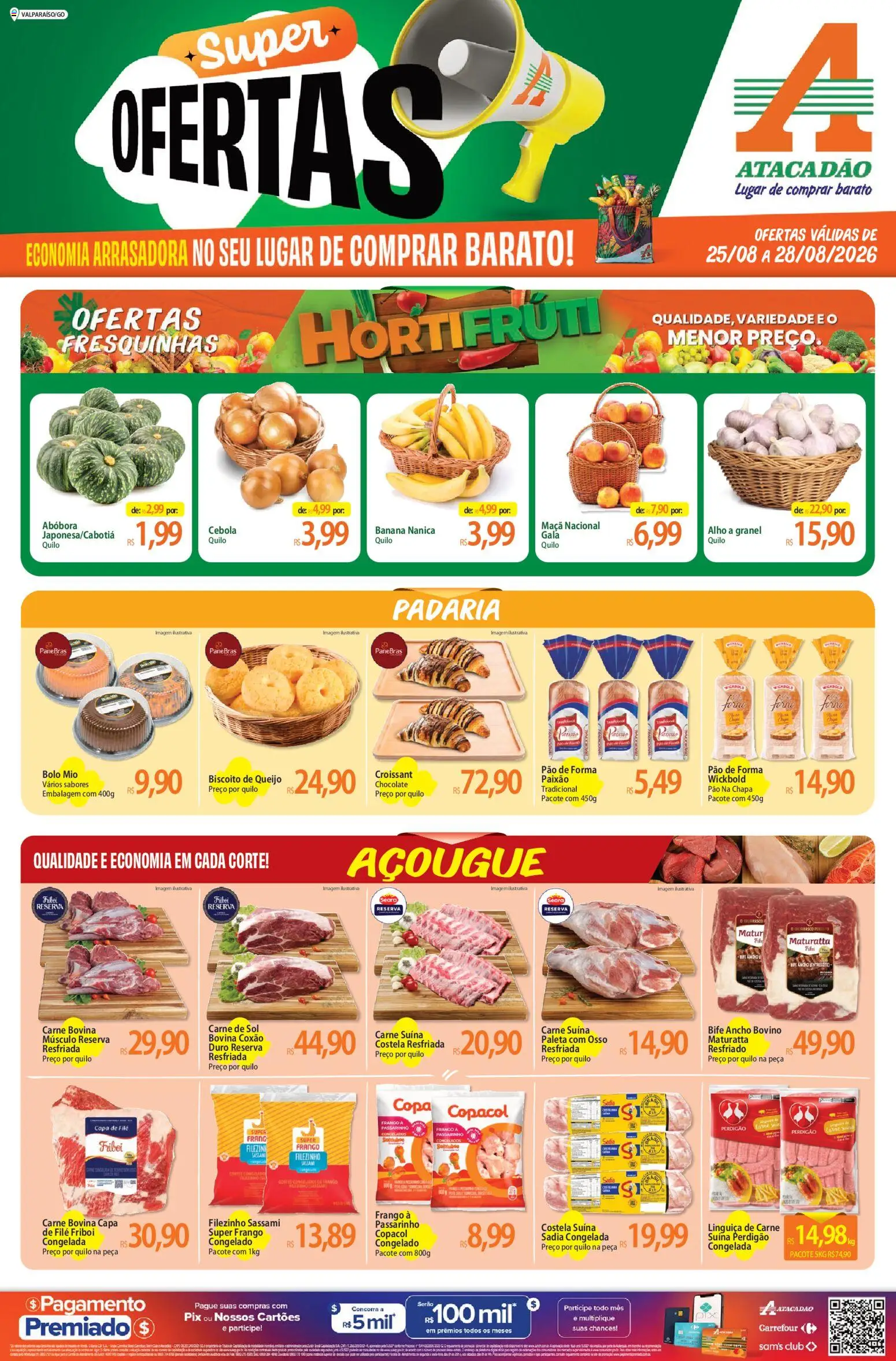 Pré-Visualização do folheto "Atacadão ofertas - GO" da loja Atacadão válido a partir de 25/08/2026