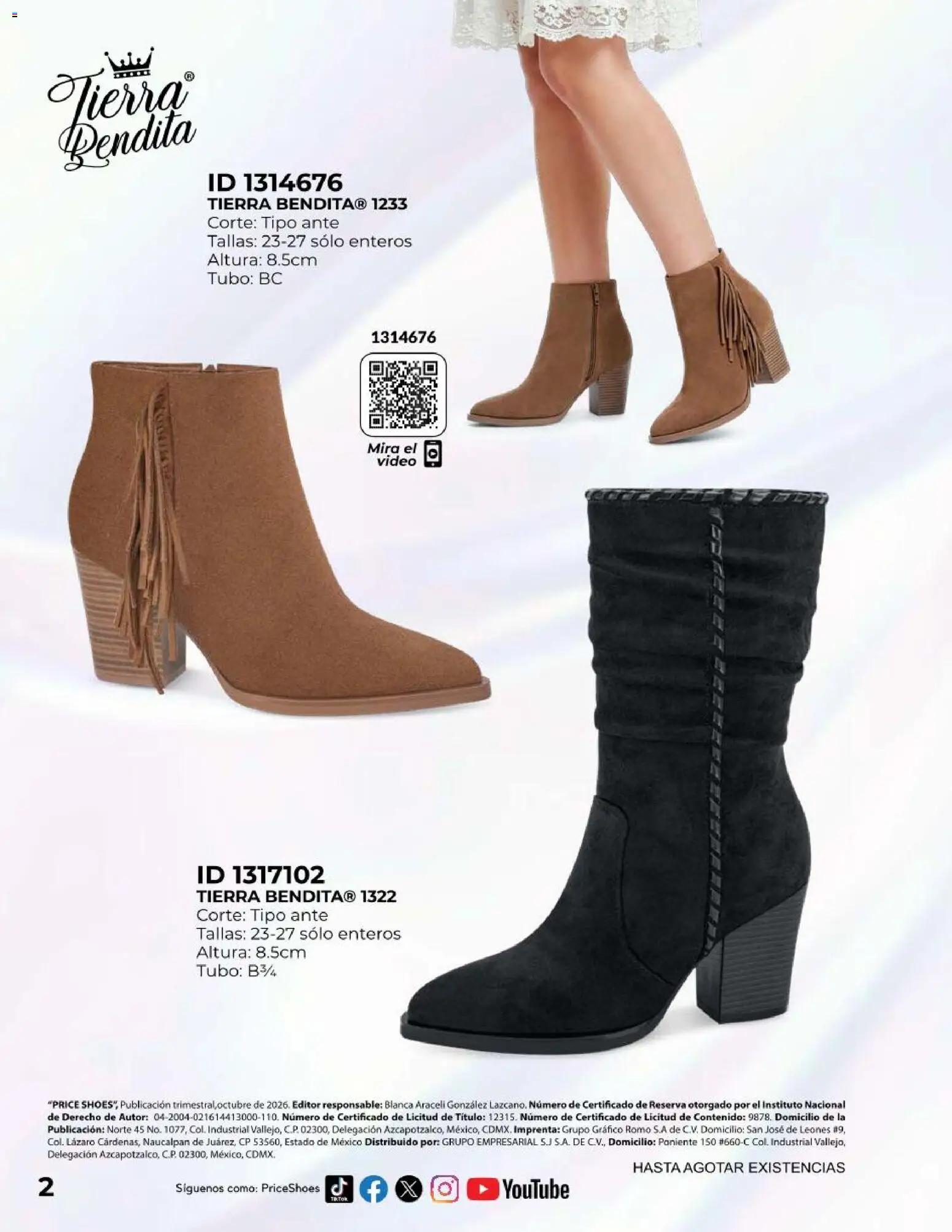 Vista previa las ofertas de la tienda Price Shoes - Price Shoes catálogo Exclusivos desde el 01/10/2026 