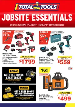 Preview of catalogue Total Tools catalogue from shop Total Tools valid 04/08/2026