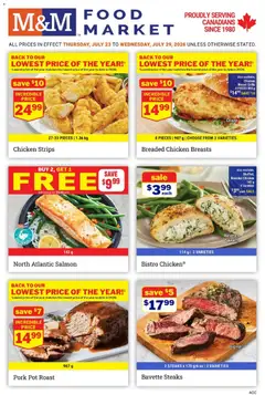 Preview of leaflet M&M Food Market weekly flyer / circulaire from shop M&M Food Market is valid from Jul 23, 2026