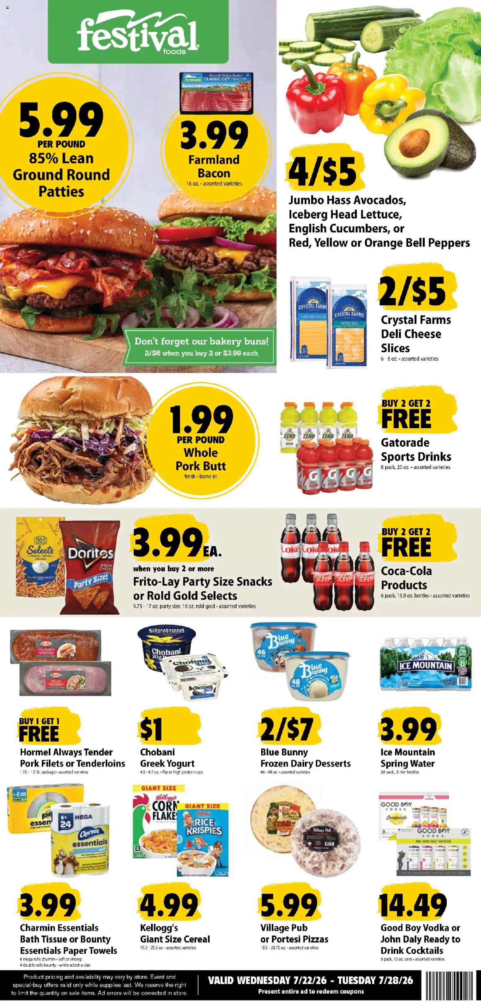 Ad Preview of Festival Foods Festival Foods Weekly Ad from 07/22/2026