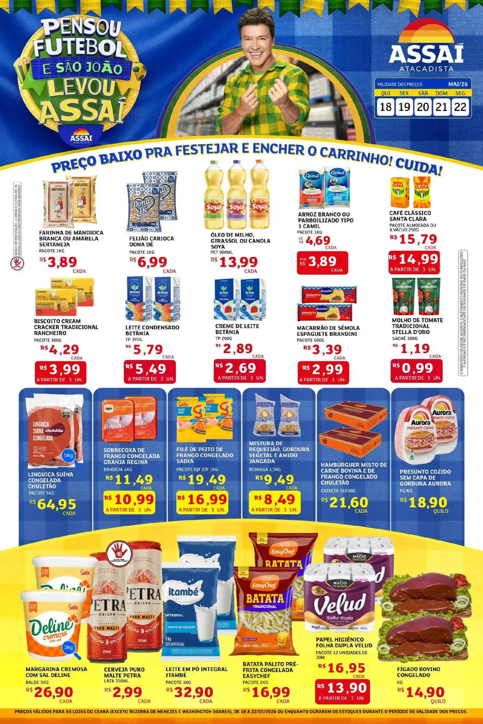 Pré-Visualização do folheto "Assaí Atacadista ofertas - CE" da loja Assaí Atacadista válido a partir de 18/05/2026