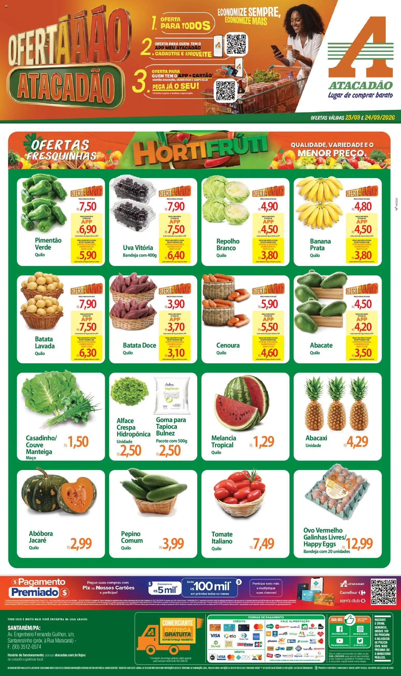 Pré-Visualização do folheto "Atacadão ofertas - PA" da loja Atacadão válido a partir de 23/09/2026