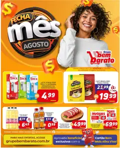 Pré-Visualização do folheto "Supermercado Bem Barato - Ofertas da semana" da loja Supermercado Bem Barato válido a partir de 25/08/2026