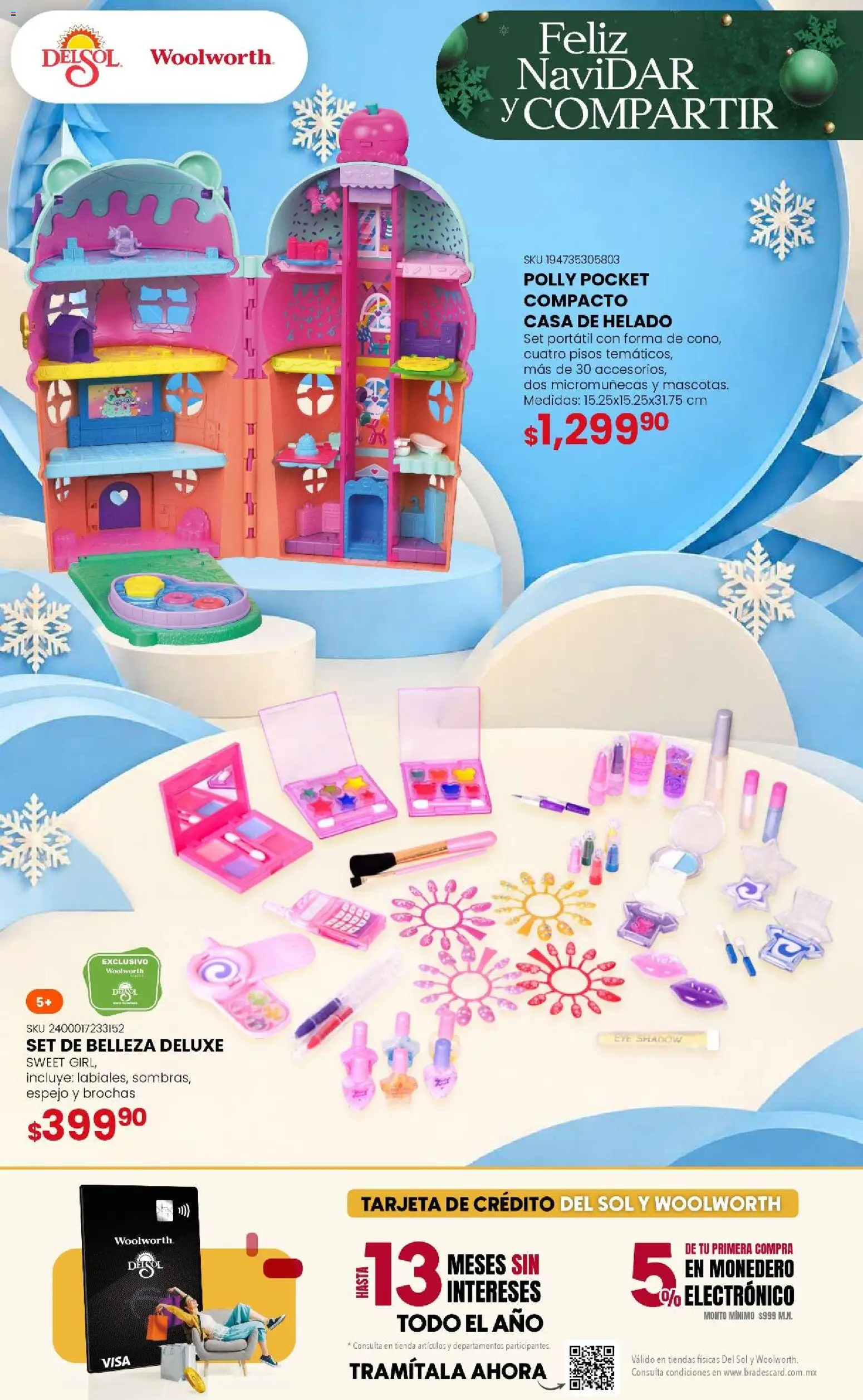 Vista previa las ofertas de la tienda Del Sol y Woolworth - Del Sol y Woolworth - Feliz NaviDar y Compartir desde el 08/10/2026 