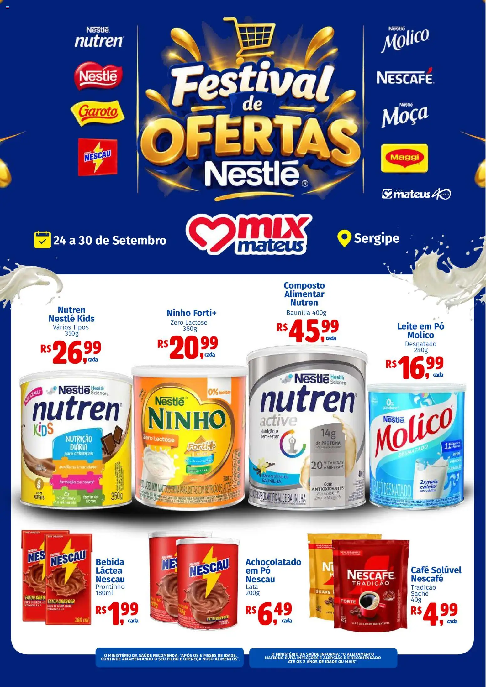 Pré-Visualização do folheto "Mateus ofertas Festival de Nestlé" da loja Mateus válido a partir de 24/09/2026