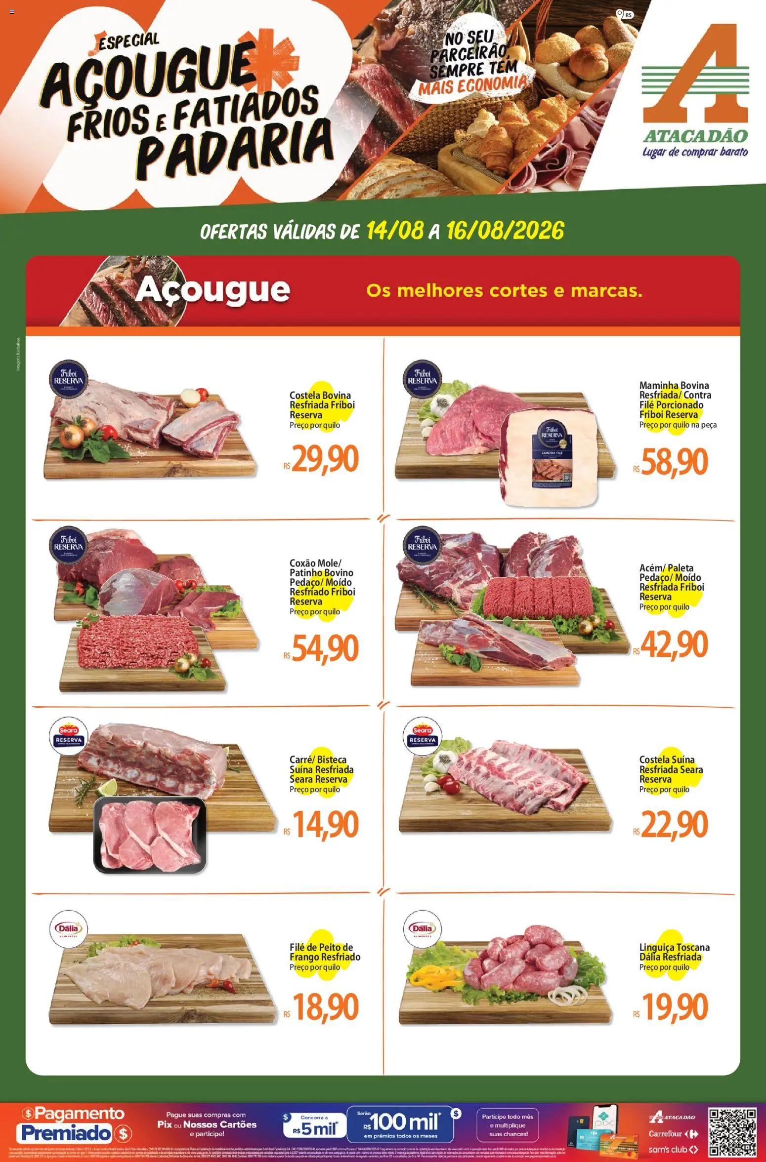 Pré-Visualização do folheto "Atacadão ofertas - RS" da loja Atacadão válido a partir de 14/08/2026