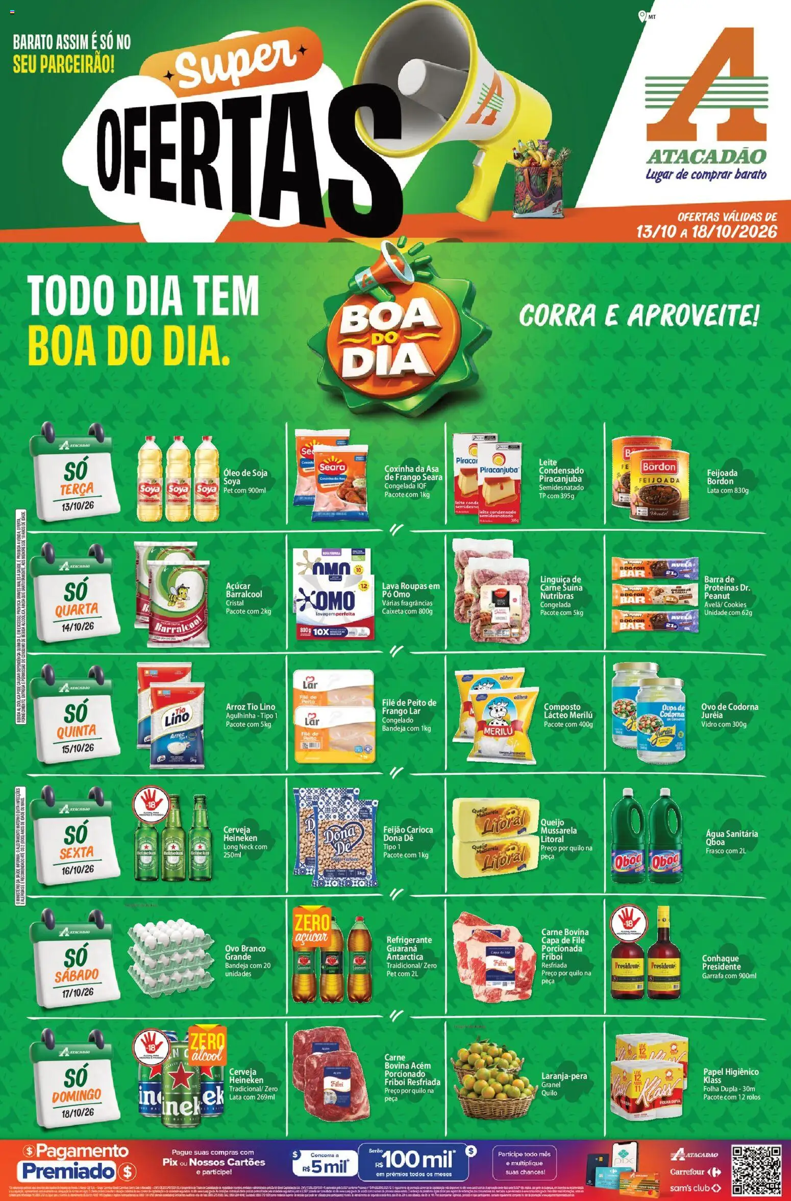 Pré-Visualização do folheto "Atacadão ofertas - MT" da loja Atacadão válido a partir de 13/10/2026