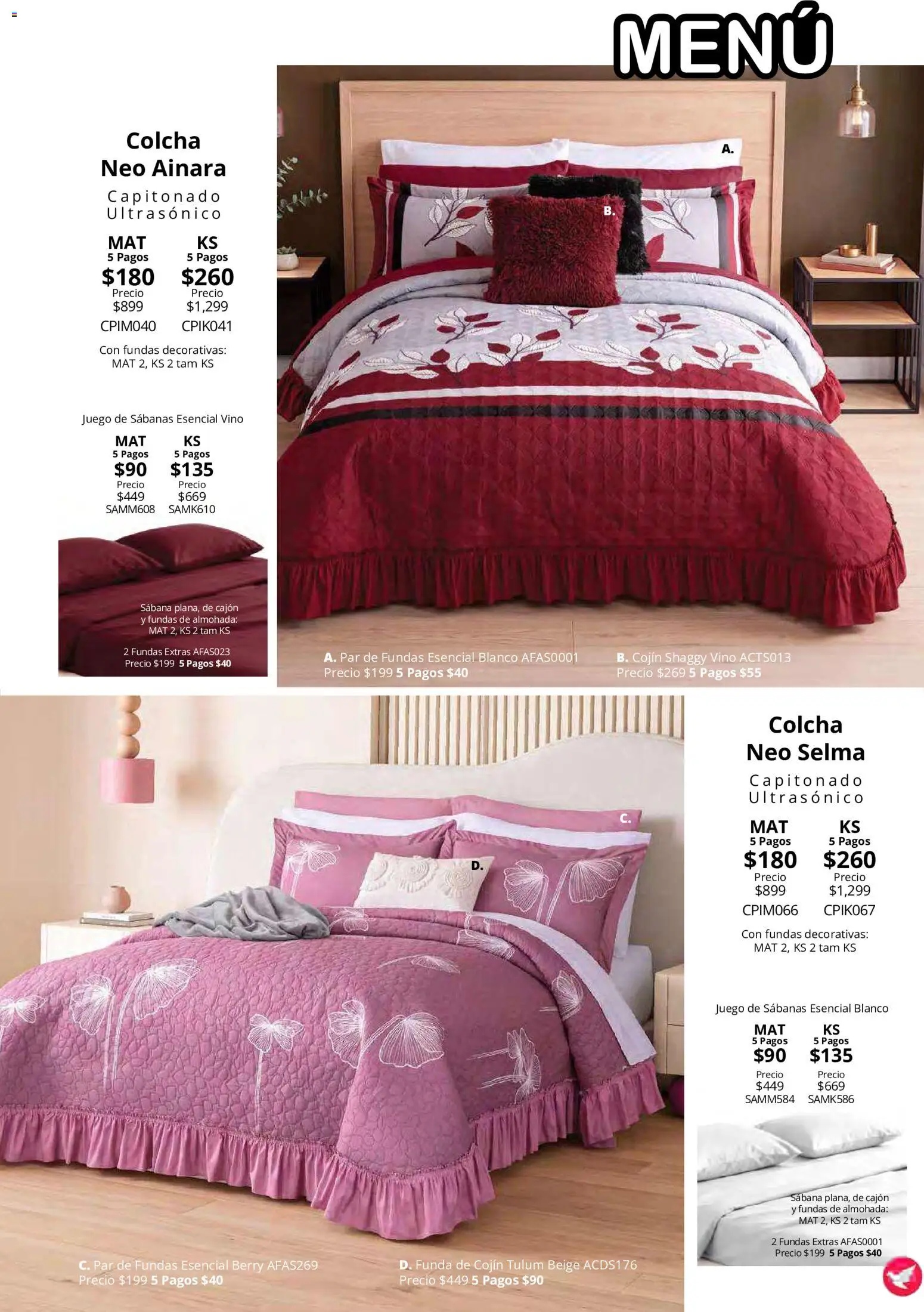 Vista previa las ofertas de la tienda Colchas Concord - Colchas Concord catálogo desde el 15/10/2026 