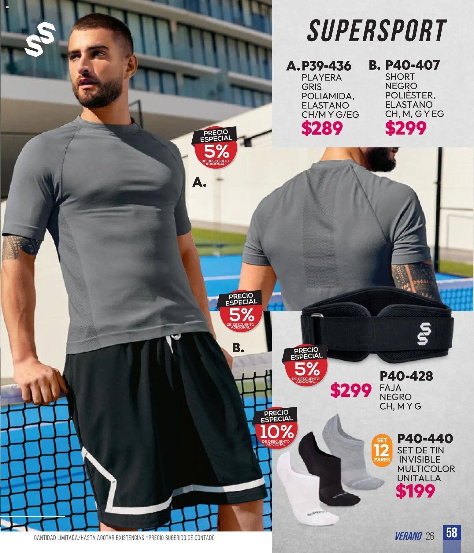 Vista previa las ofertas de la tienda Cklass - Cklass catálogo Sportweek desde el 28/04/2026 - Playera, Short, Faja