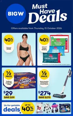 Preview of catalogue Big W catalogue from shop Big W valid 15/10/2026