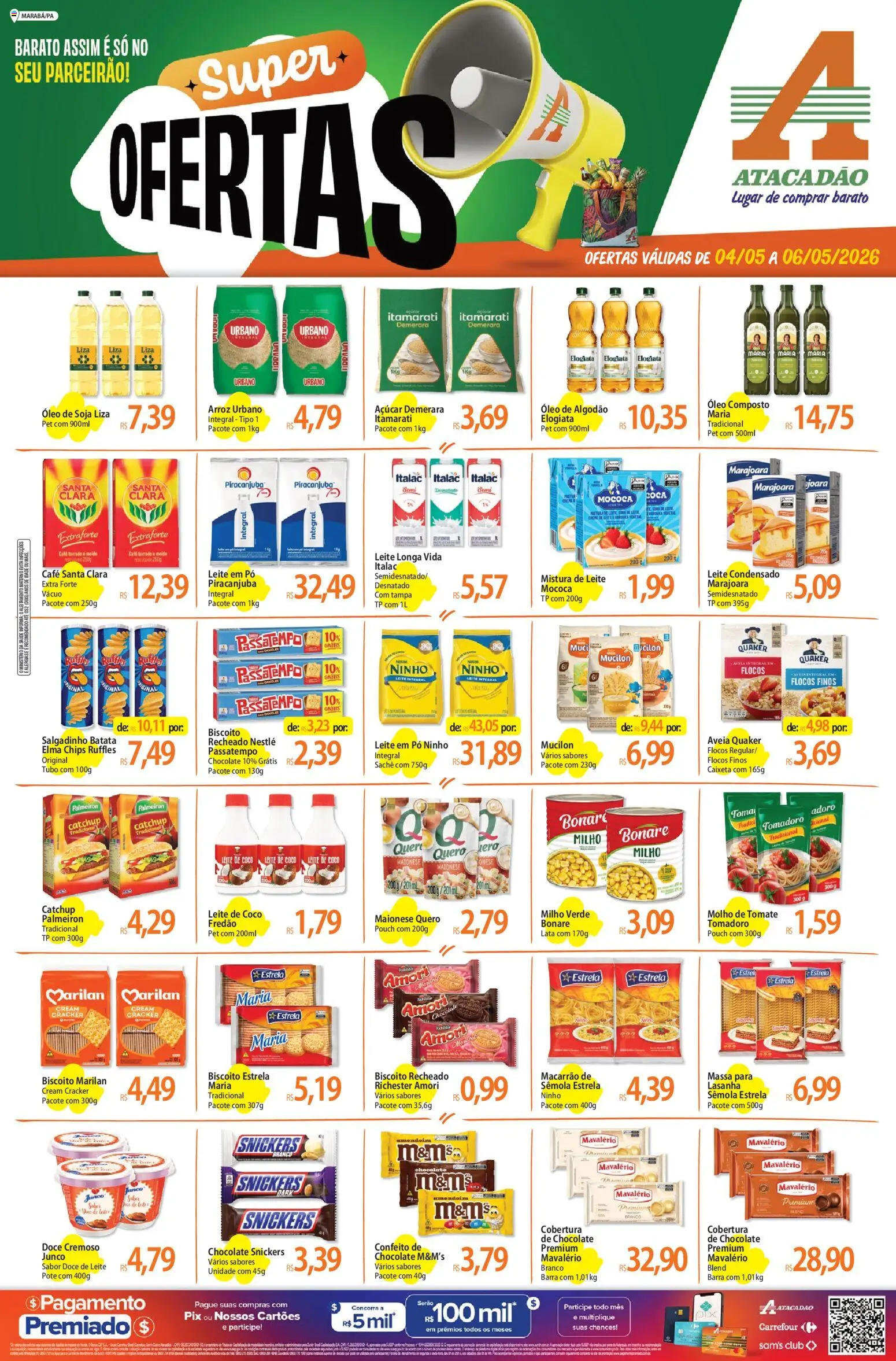 Pré-Visualização do folheto "Atacadão ofertas - PA" da loja Atacadão válido a partir de 04/05/2026
