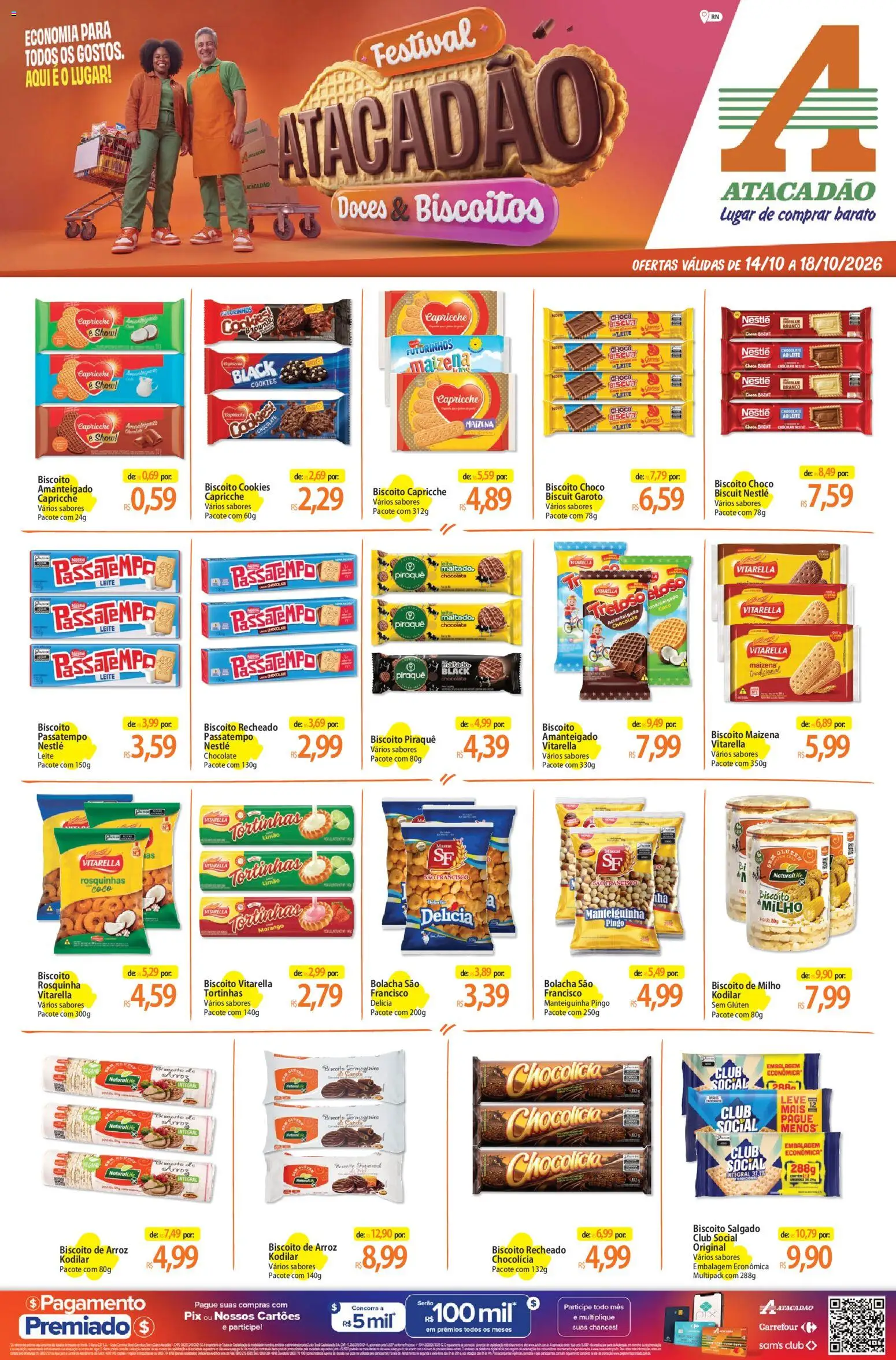 Pré-Visualização do folheto "Atacadão ofertas - RN" da loja Atacadão válido a partir de 14/10/2026