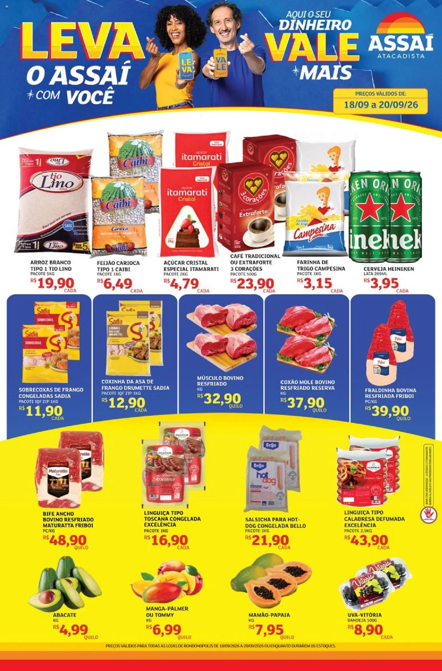 Pré-Visualização do folheto "Assaí Atacadista ofertas - MT" da loja Assaí Atacadista válido a partir de 18/09/2026
