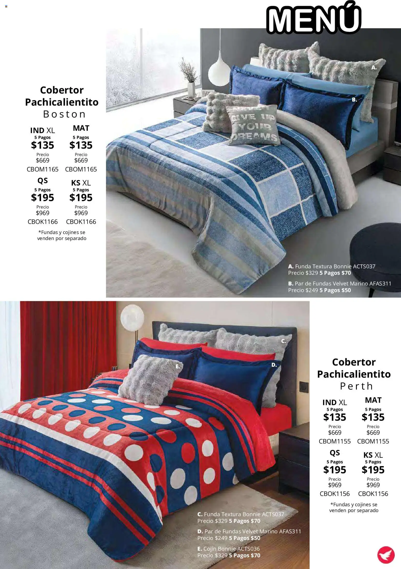 Vista previa las ofertas de la tienda Colchas Concord - Colchas Concord catálogo Colección Cobertor Calor de Hogar desde el 15/10/2026 