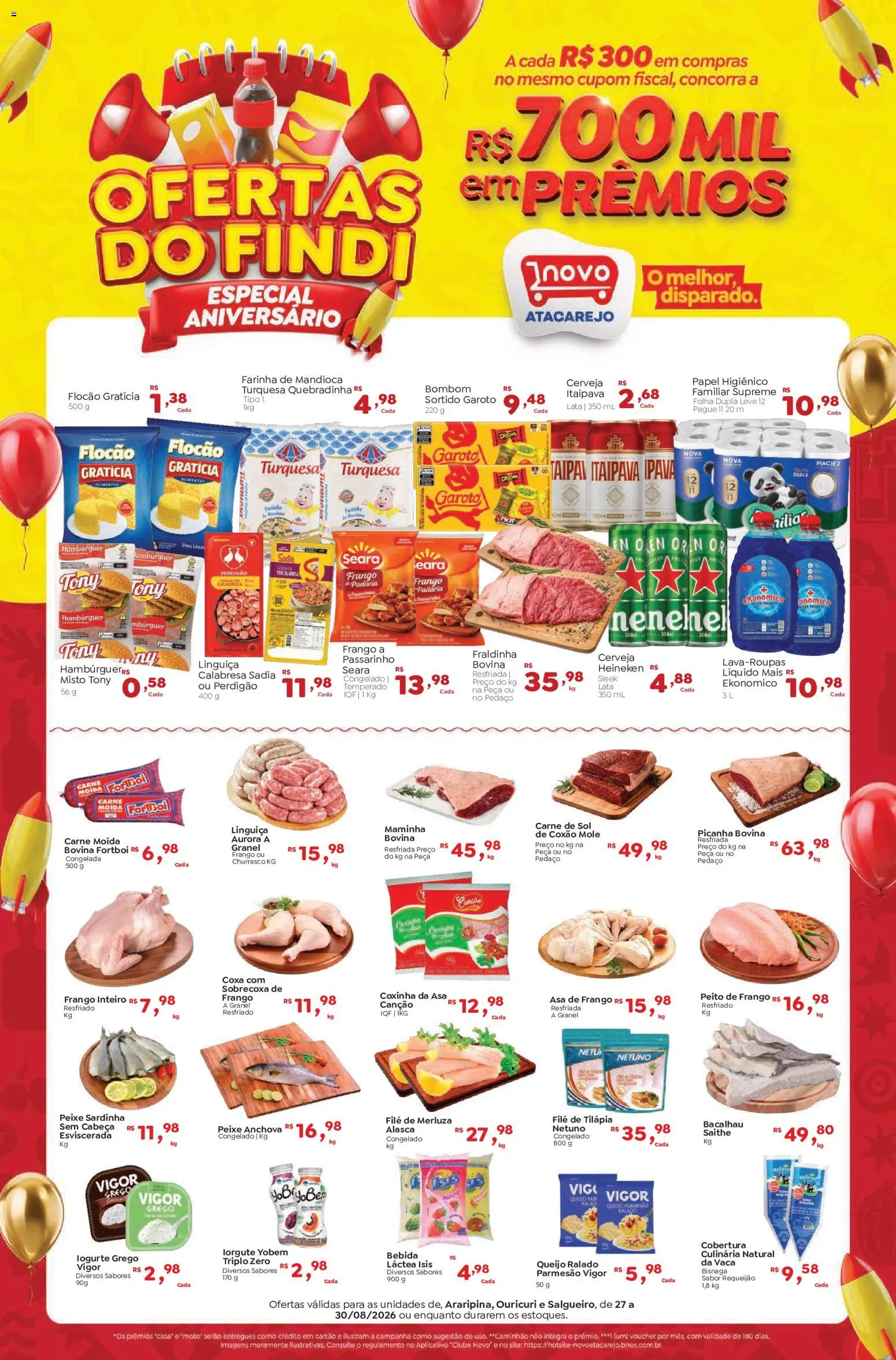 Pré-Visualização do folheto "Novo Atacarejo ofertas do Findi" da loja Novo Atacarejo válido a partir de 27/08/2026