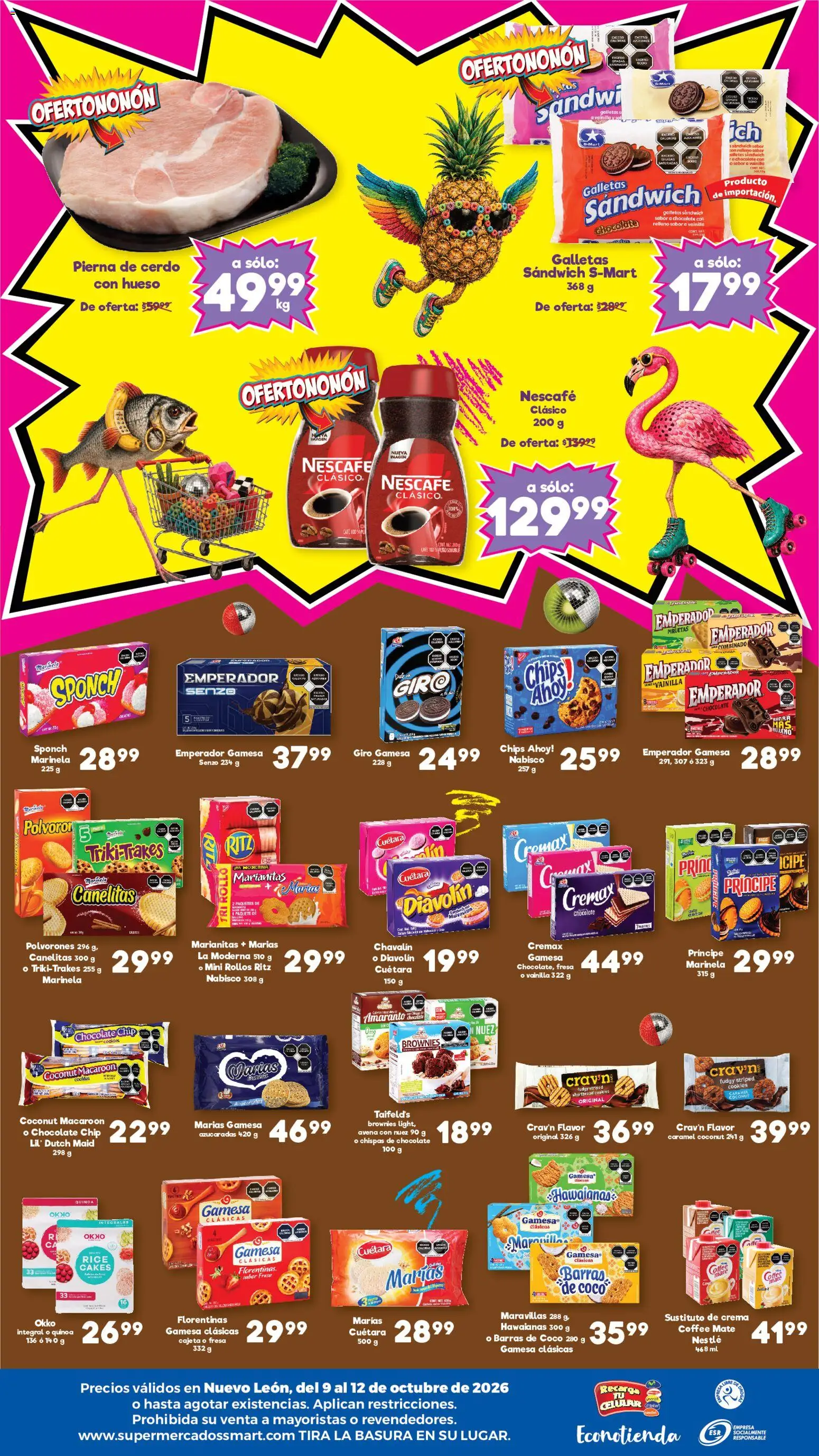 Vista previa las ofertas de la tienda S-Mart - S-Mart folleto Ofertas de feria Monterrey desde el 09/10/2026 