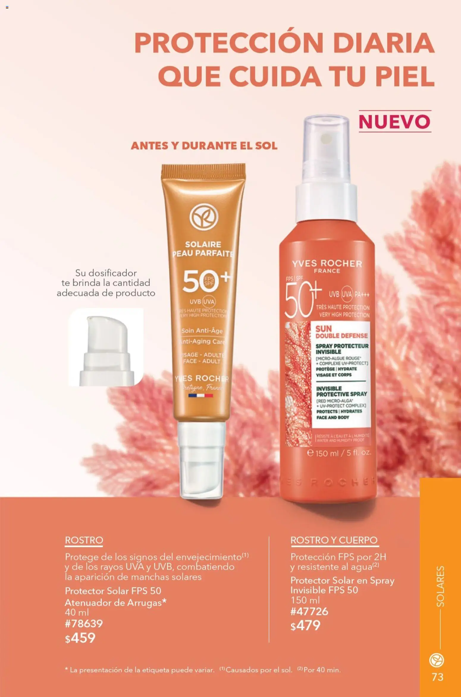 Vista previa las ofertas de la tienda Yves Rocher - Yves Rocher campaña 9 2026 desde el 23/06/2026 - Té, Protector solar, Uva, Body, Res, Atenuador