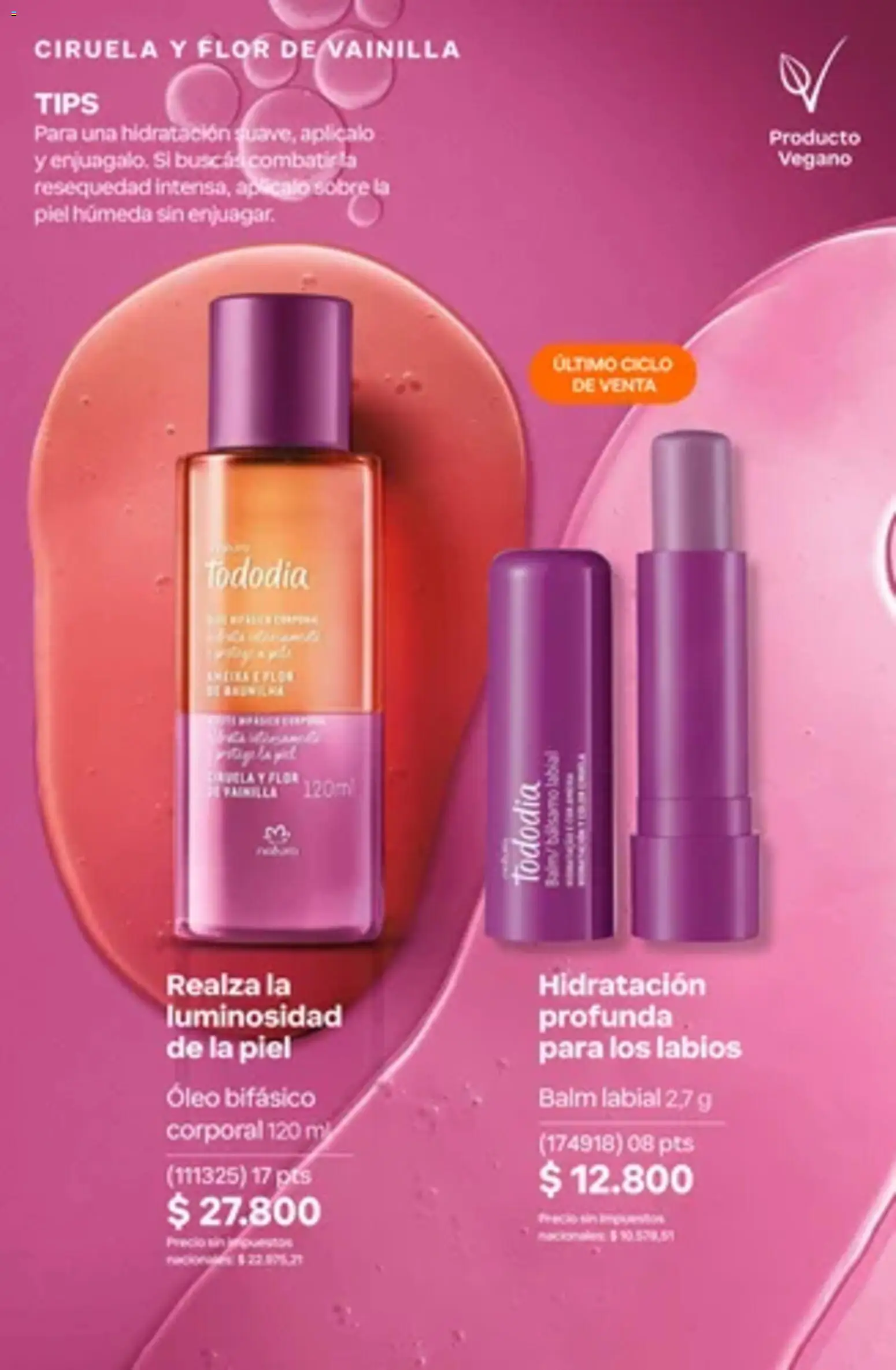 Vista previa del folleto de la tienda Natura válido desde el 01/10/2026 - Vainilla, Sobre, Bálsamo, Bálsamo labial