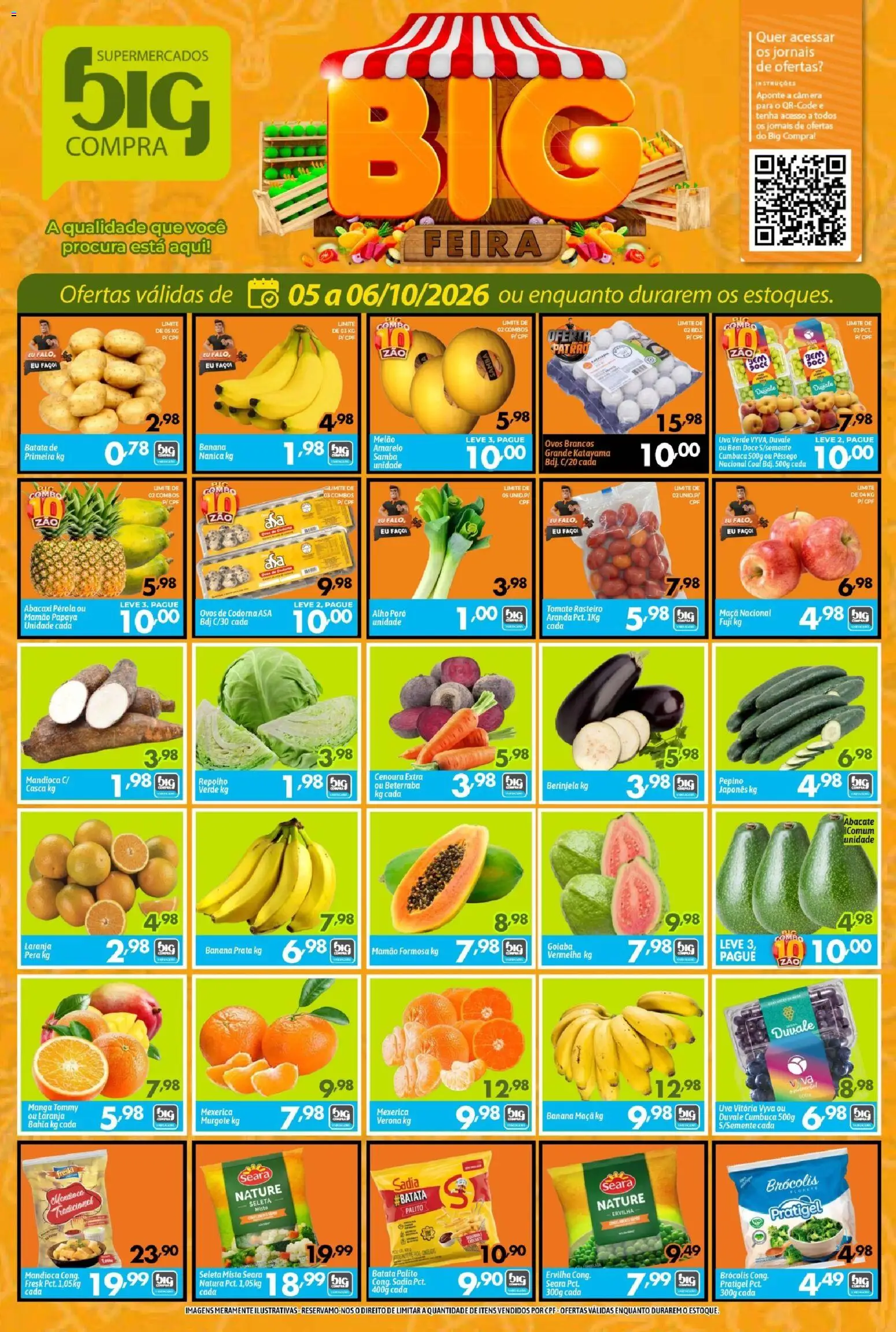 Pré-Visualização do folheto "Big Compra - Ofertas da semana" da loja Big Compra válido a partir de 05/10/2026