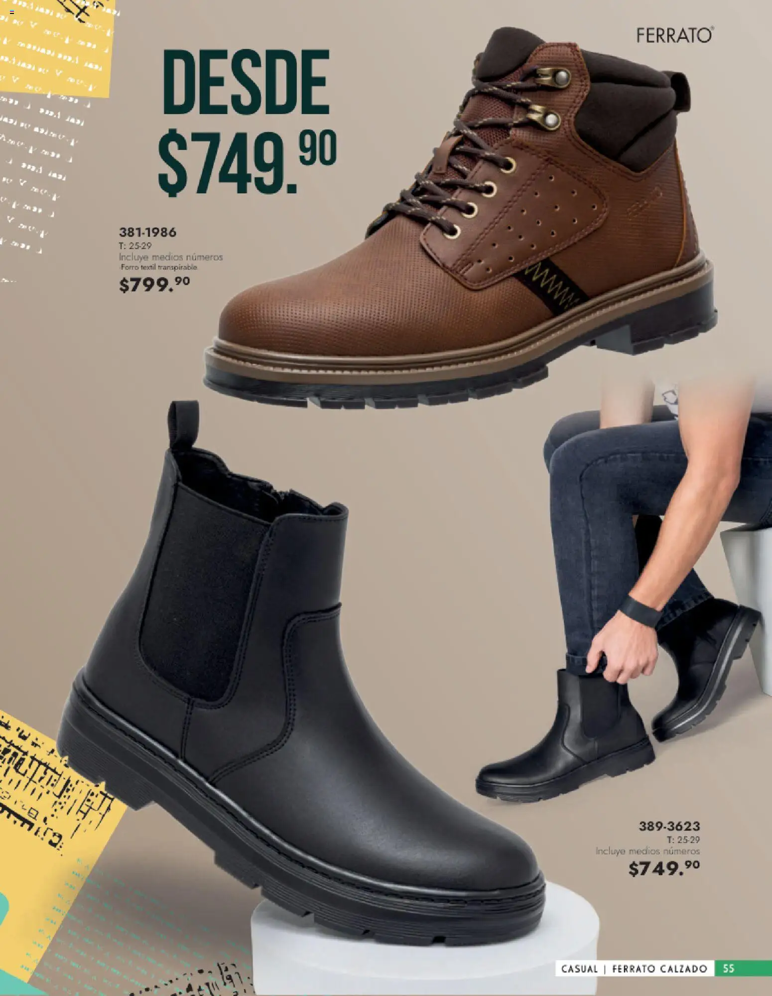 Vista previa las ofertas de la tienda Andrea - Catálogo Calzado Caballero desde el 25/01/2026 